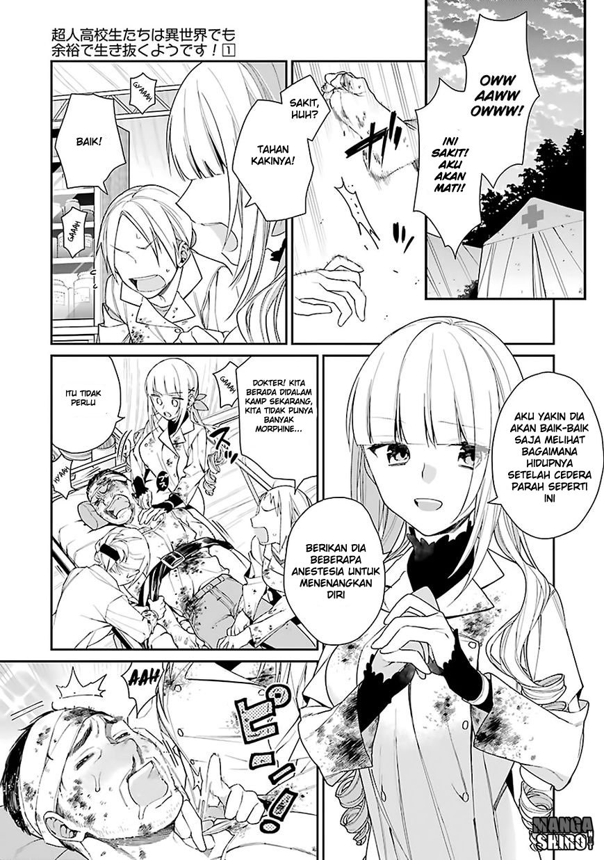 Choujin Koukousei-tachi wa Isekai demo Yoyuu de Ikinuku you desu! Chapter 1 - halaman 9