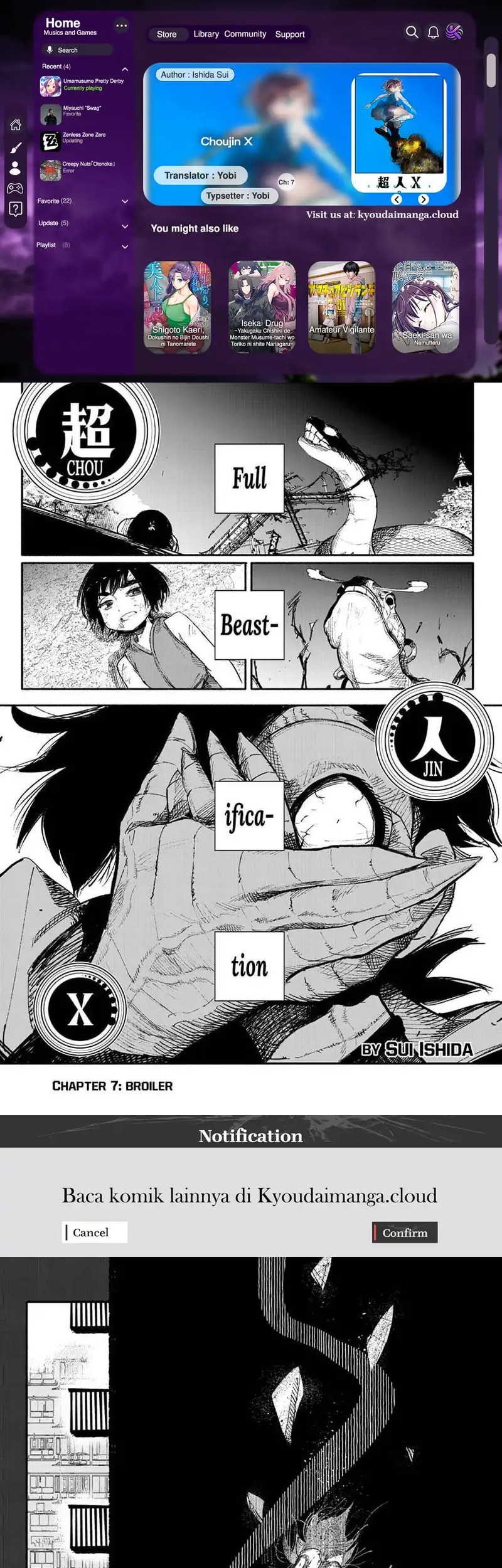 Choujin X Chapter 7 - halaman 1