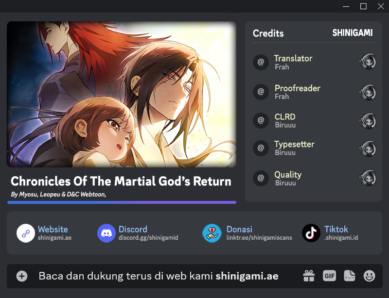 Chronicles Of The Martial God’s Chapter 108 - halaman 1
