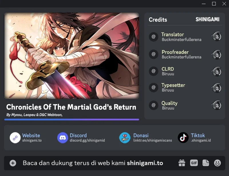 Chronicles Of The Martial God’s Chapter 156 - halaman 1