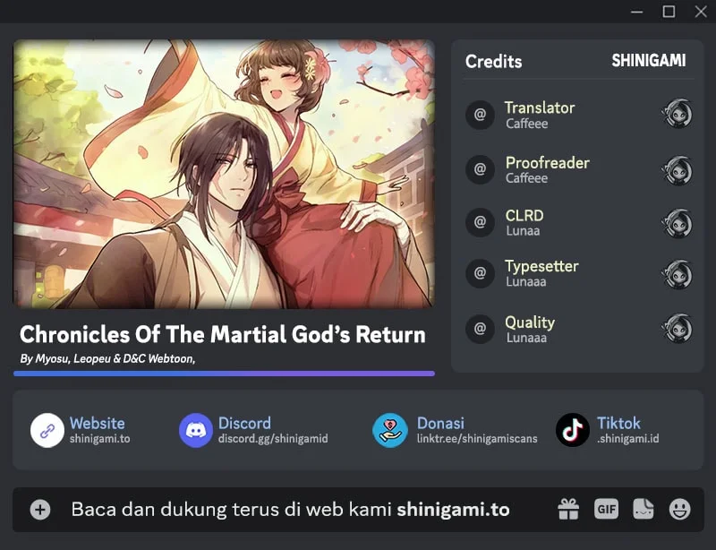 Chronicles Of The Martial God’s Chapter 168 - halaman 1