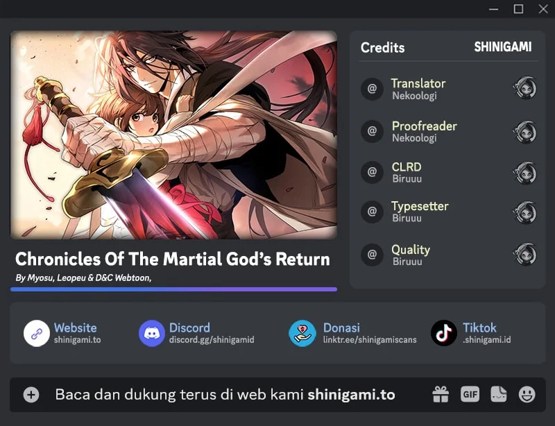 Chronicles Of The Martial God’s Chapter 170 - halaman 1