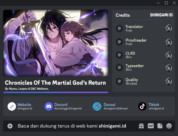 Chronicles Of The Martial God’s Chapter 59 - halaman 1
