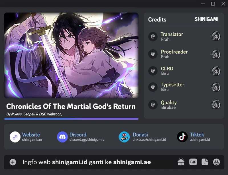 Chronicles Of The Martial God’s Chapter 68 - halaman 1