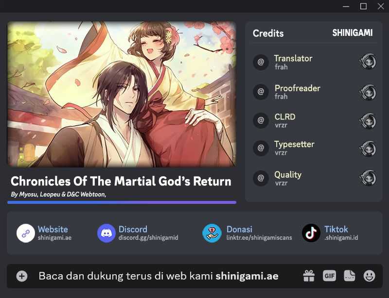 Chronicles Of The Martial God’s Chapter 85 - halaman 1