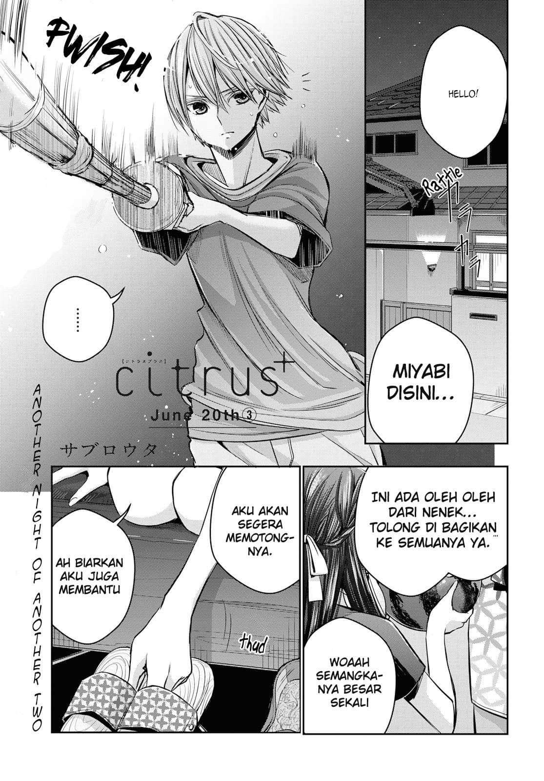 Citrus Plus Chapter 9 - halaman 1