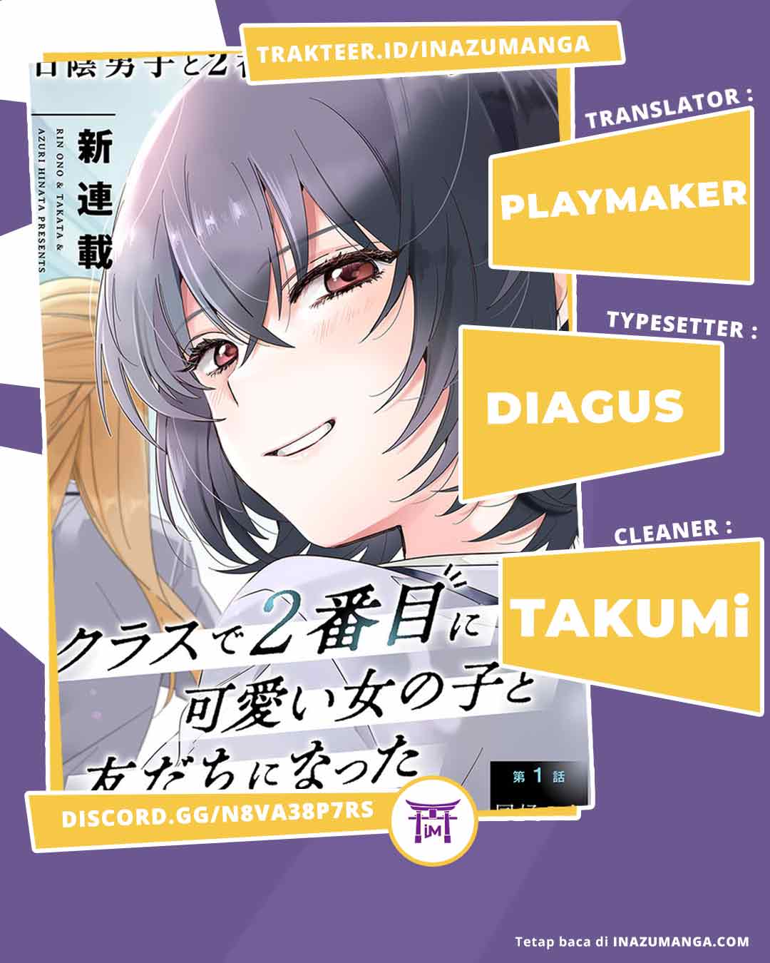 Class de 2-banme ni Kawaii Onnanoko to Tomodachi ni Natta Chapter 2 - halaman 1
