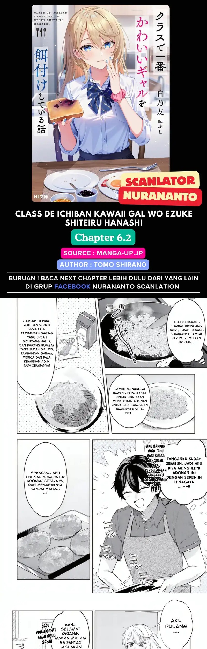Class de Ichiban Kawaii Gal wo Ezuke shiteiru Hanashi Chapter 6.2 - halaman 1