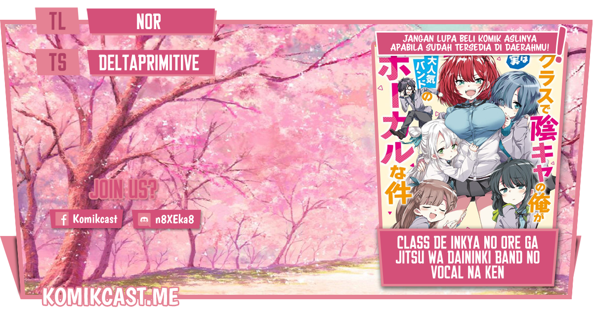 Class de Inkya no Ore ga Jitsu wa Daininki Band no Vocal na Ken Chapter 15 - halaman 1