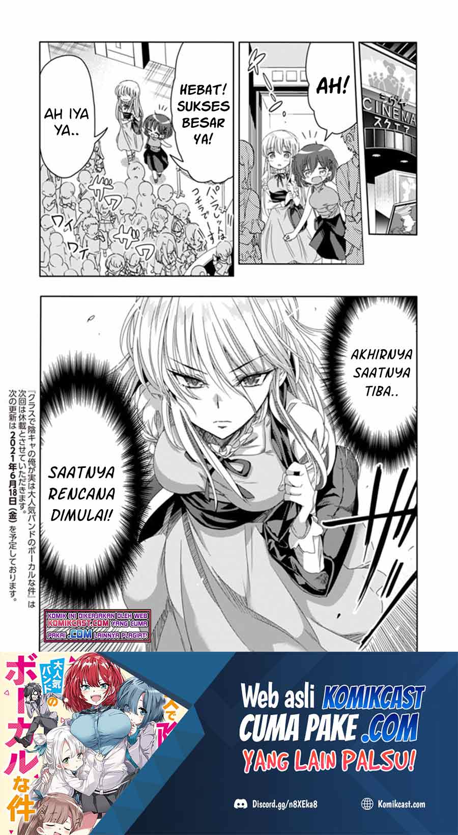 Class de Inkya no Ore ga Jitsu wa Daininki Band no Vocal na Ken Chapter 6 - halaman 17