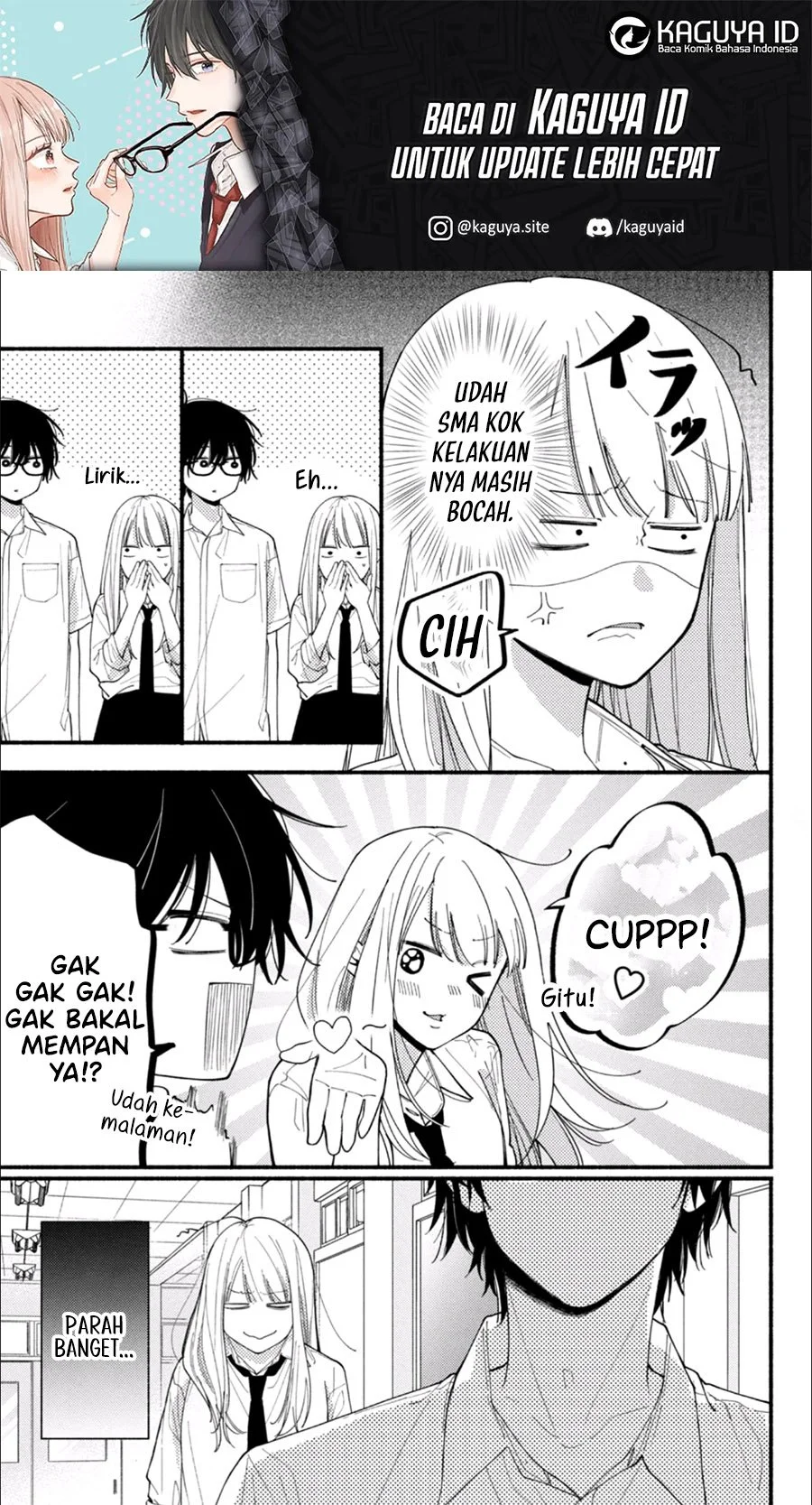 Class no Inkya ni Kareshi no Sainou ga Arisugiru Chapter 6.2 - halaman 1