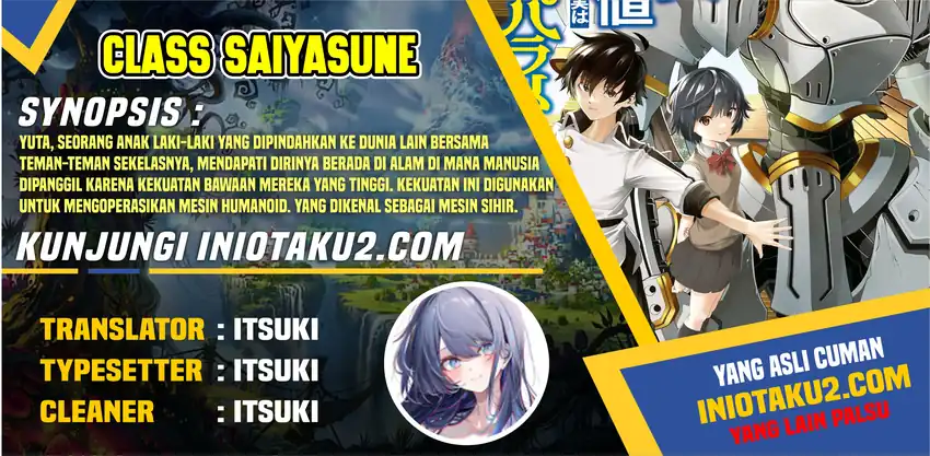 Class Saiyasune de Urareta Ore wa, Jitsu wa Saikyou Parameter Chapter 15.2 - halaman 1