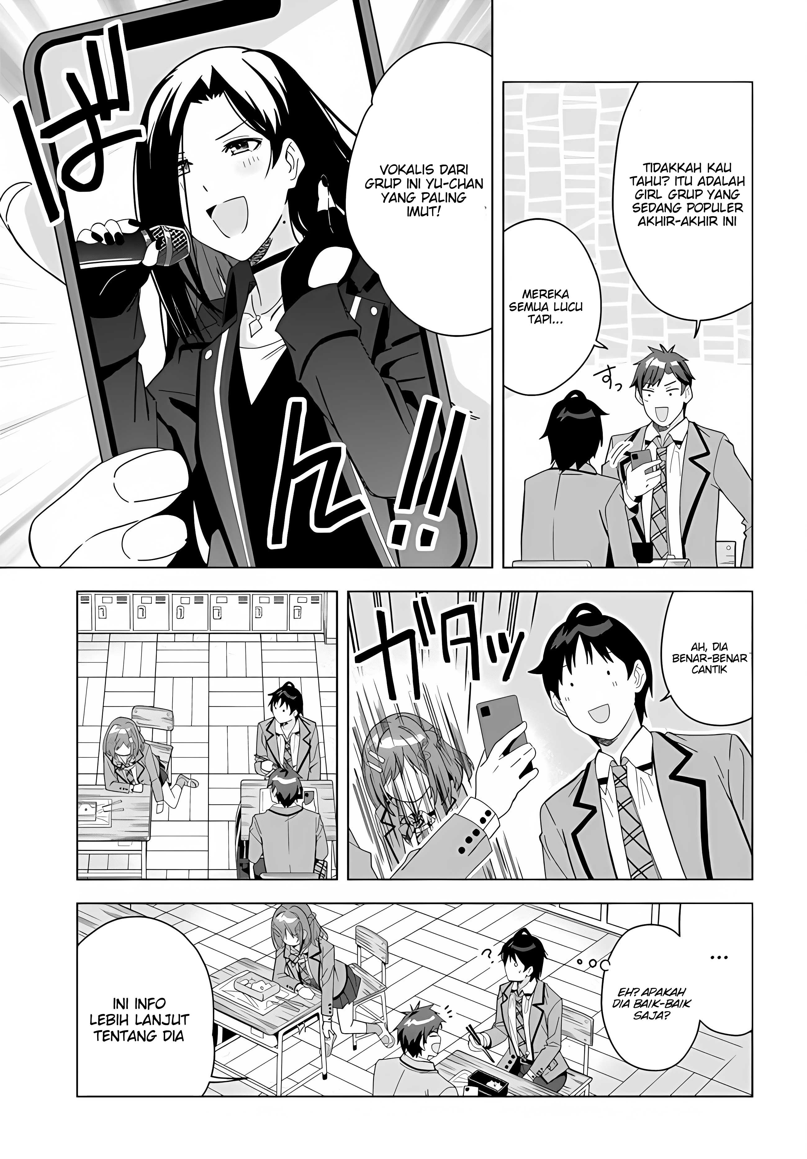 Classmate no Moto Idol ga, Tonikaku Kyodou Fushin nan desu. Chapter 1 - halaman 21