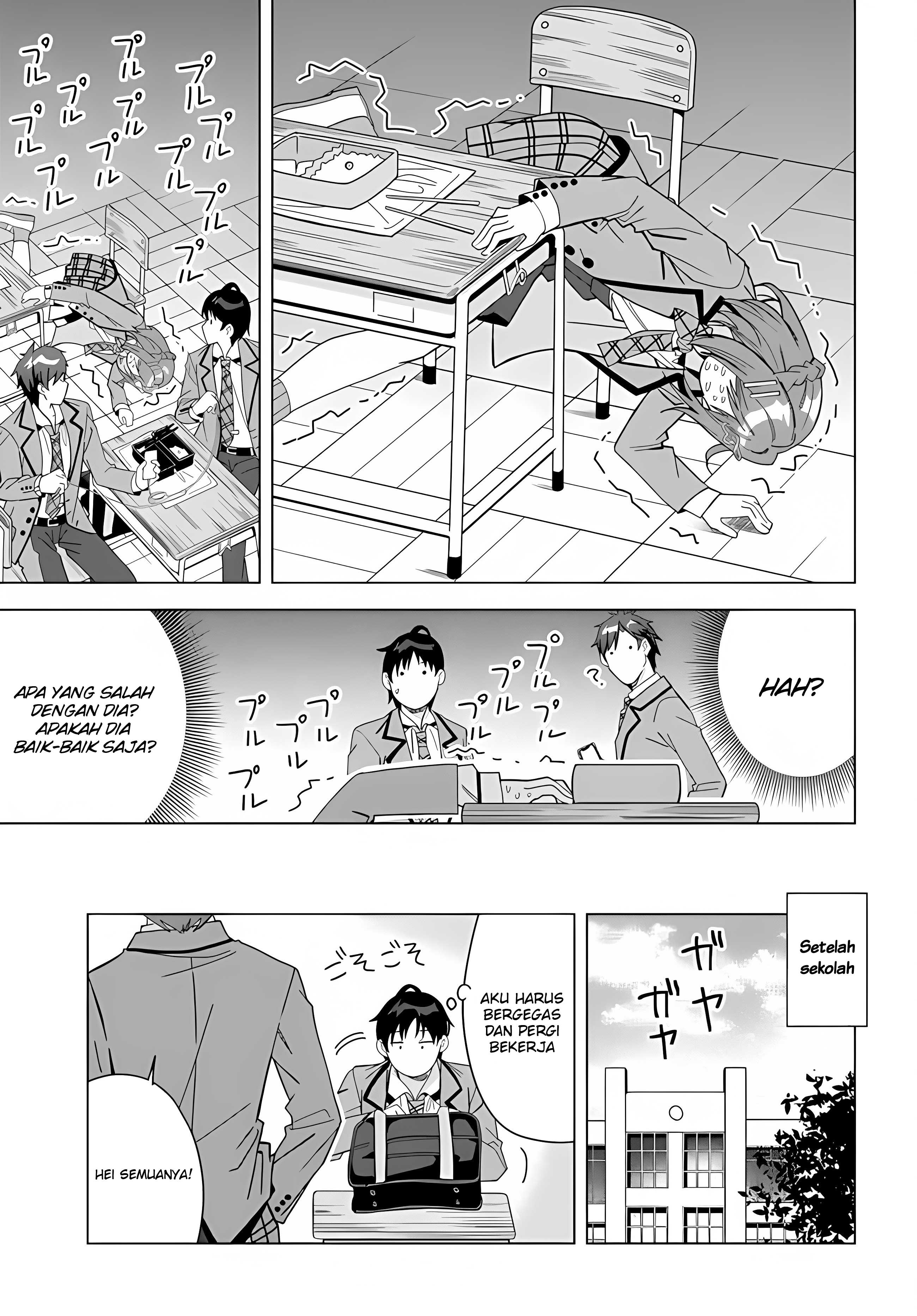 Classmate no Moto Idol ga, Tonikaku Kyodou Fushin nan desu. Chapter 1 - halaman 23