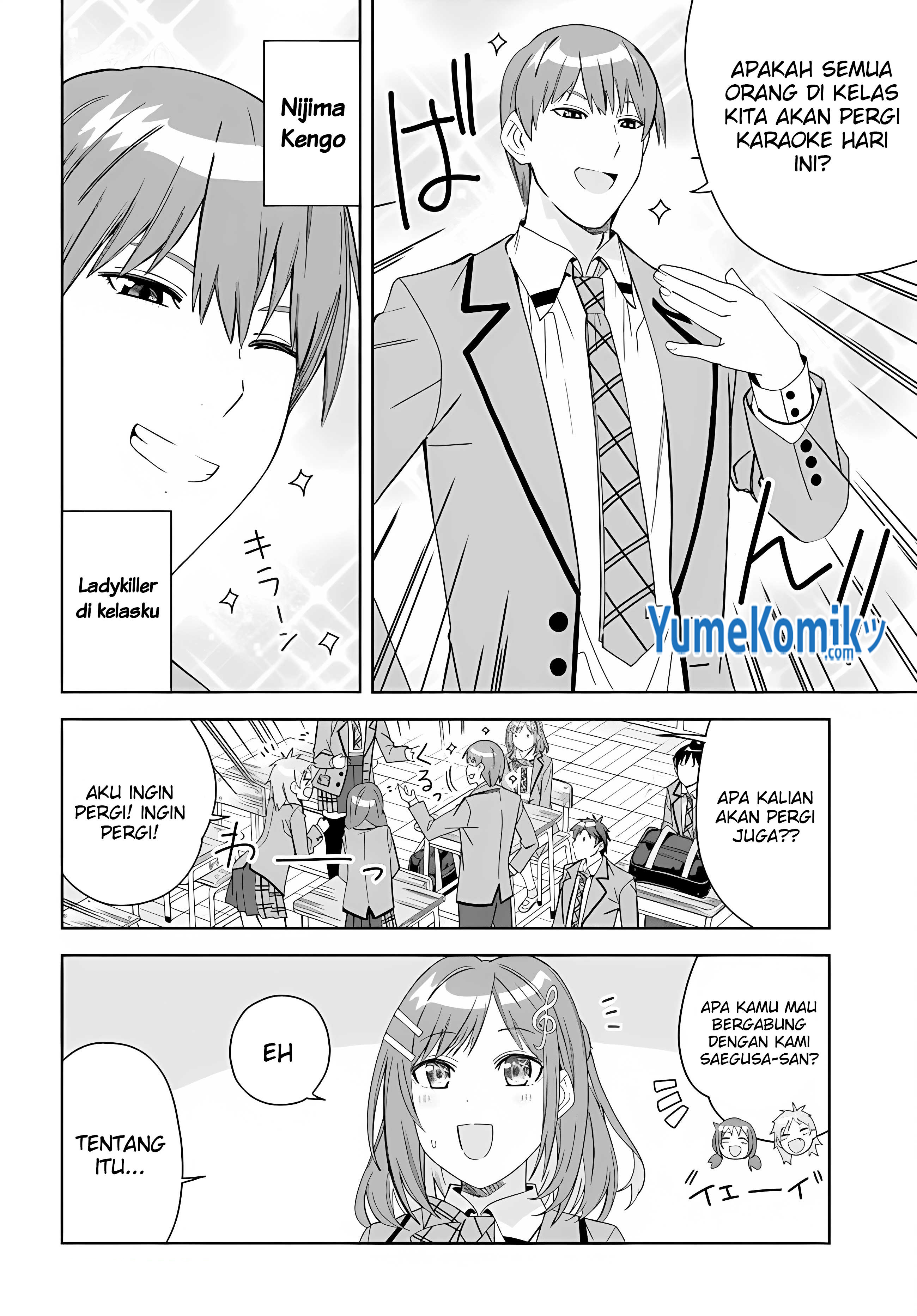 Classmate no Moto Idol ga, Tonikaku Kyodou Fushin nan desu. Chapter 1 - halaman 24