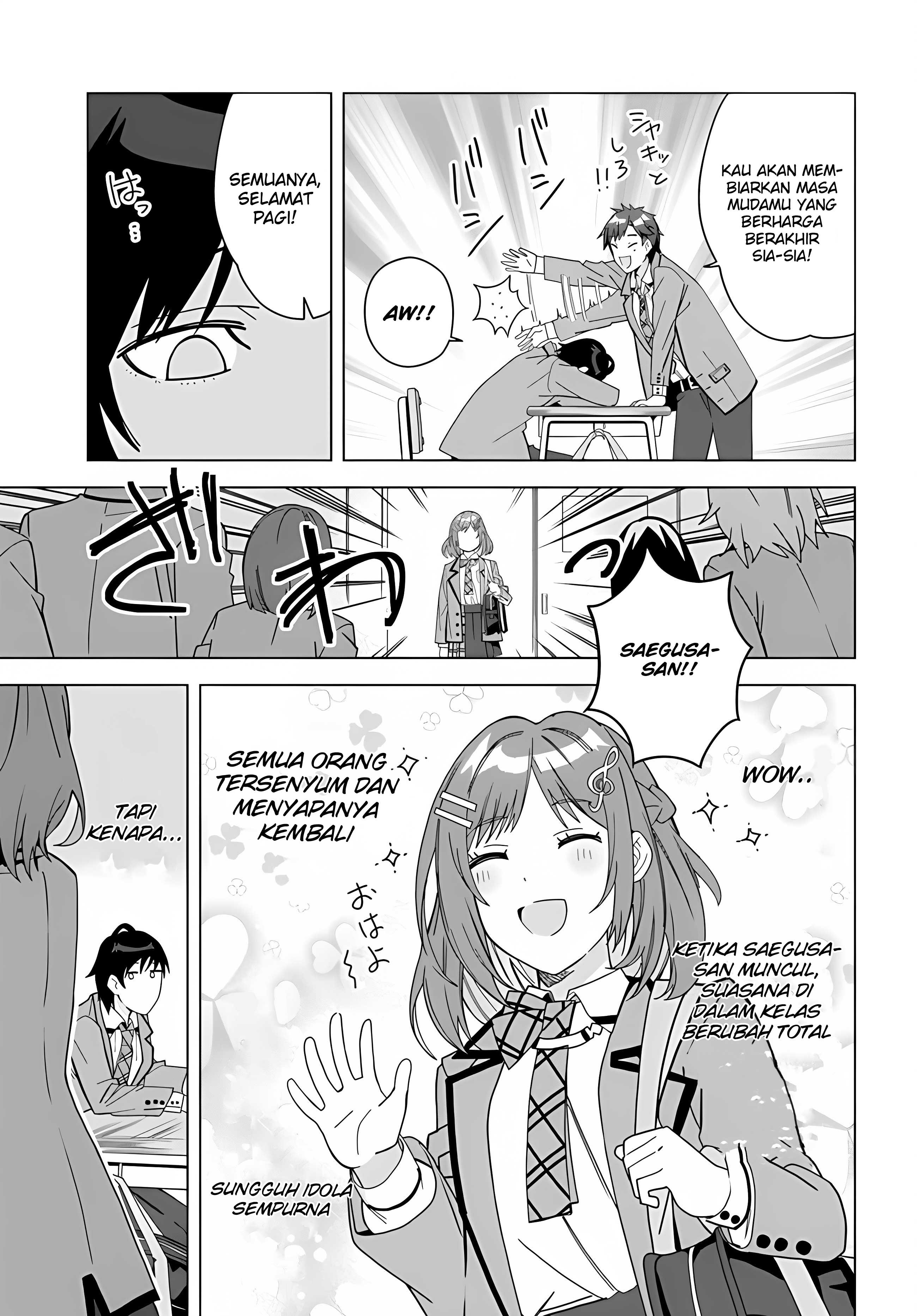 Classmate no Moto Idol ga, Tonikaku Kyodou Fushin nan desu. Chapter 1 - halaman 7