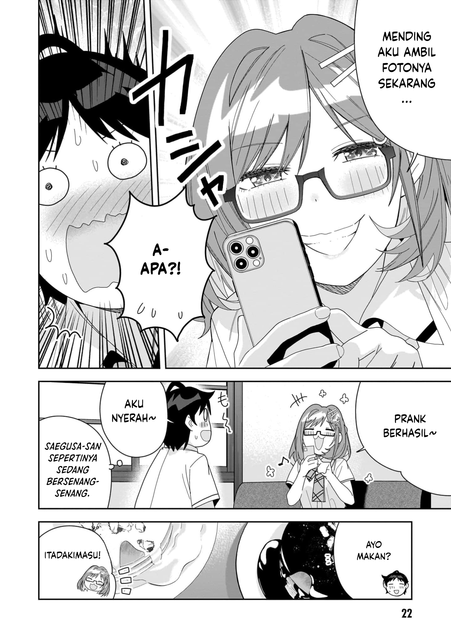 Classmate no Moto Idol ga, Tonikaku Kyodou Fushin nan desu. Chapter 12 - halaman 22