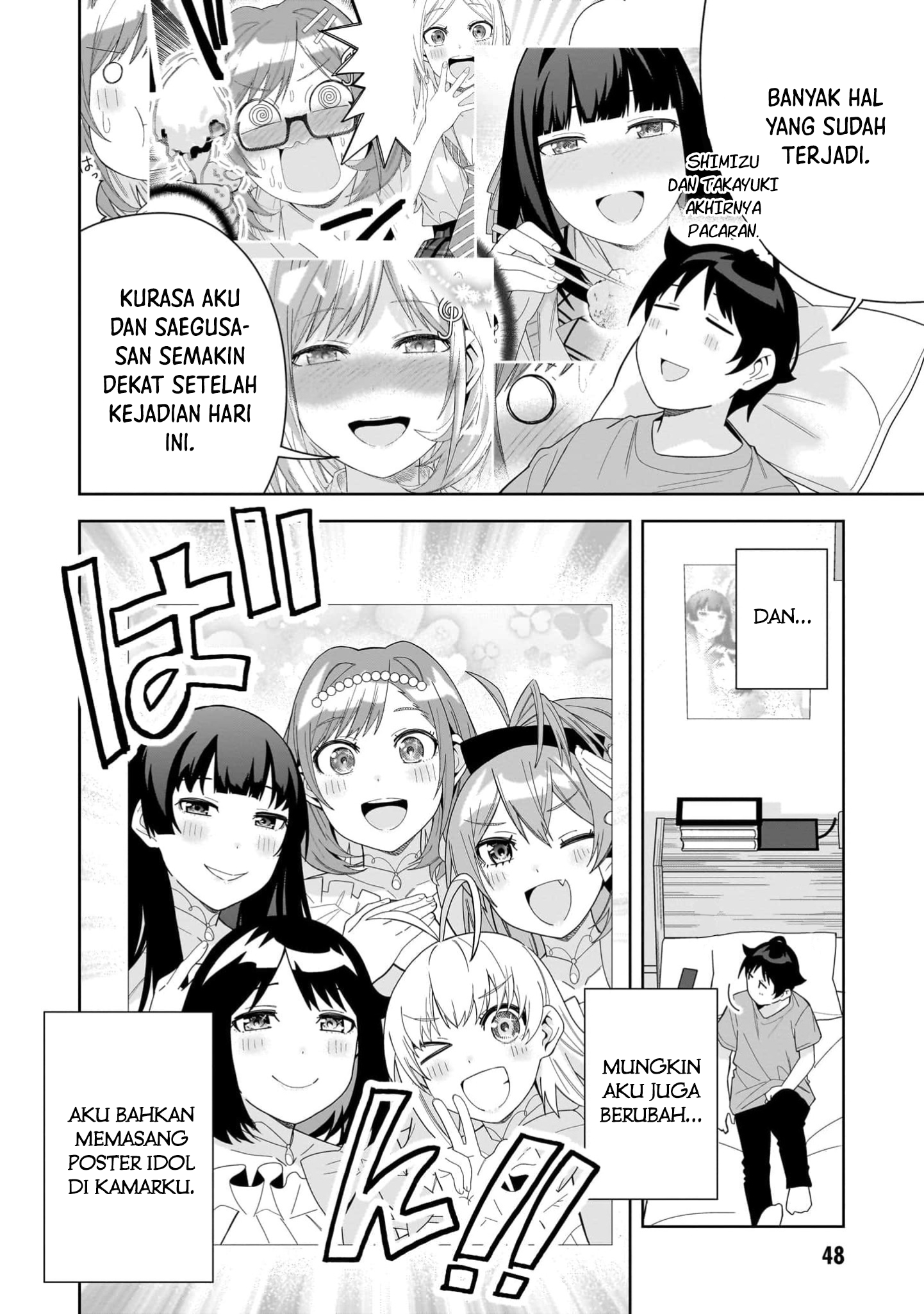 Classmate no Moto Idol ga, Tonikaku Kyodou Fushin nan desu. Chapter 13 - halaman 12