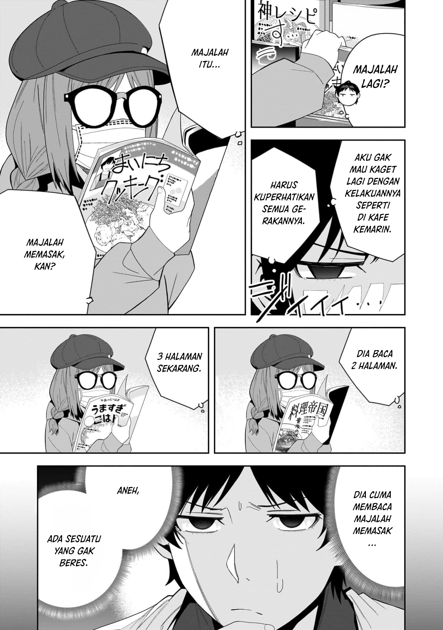 Classmate no Moto Idol ga, Tonikaku Kyodou Fushin nan desu. Chapter 13 - halaman 23