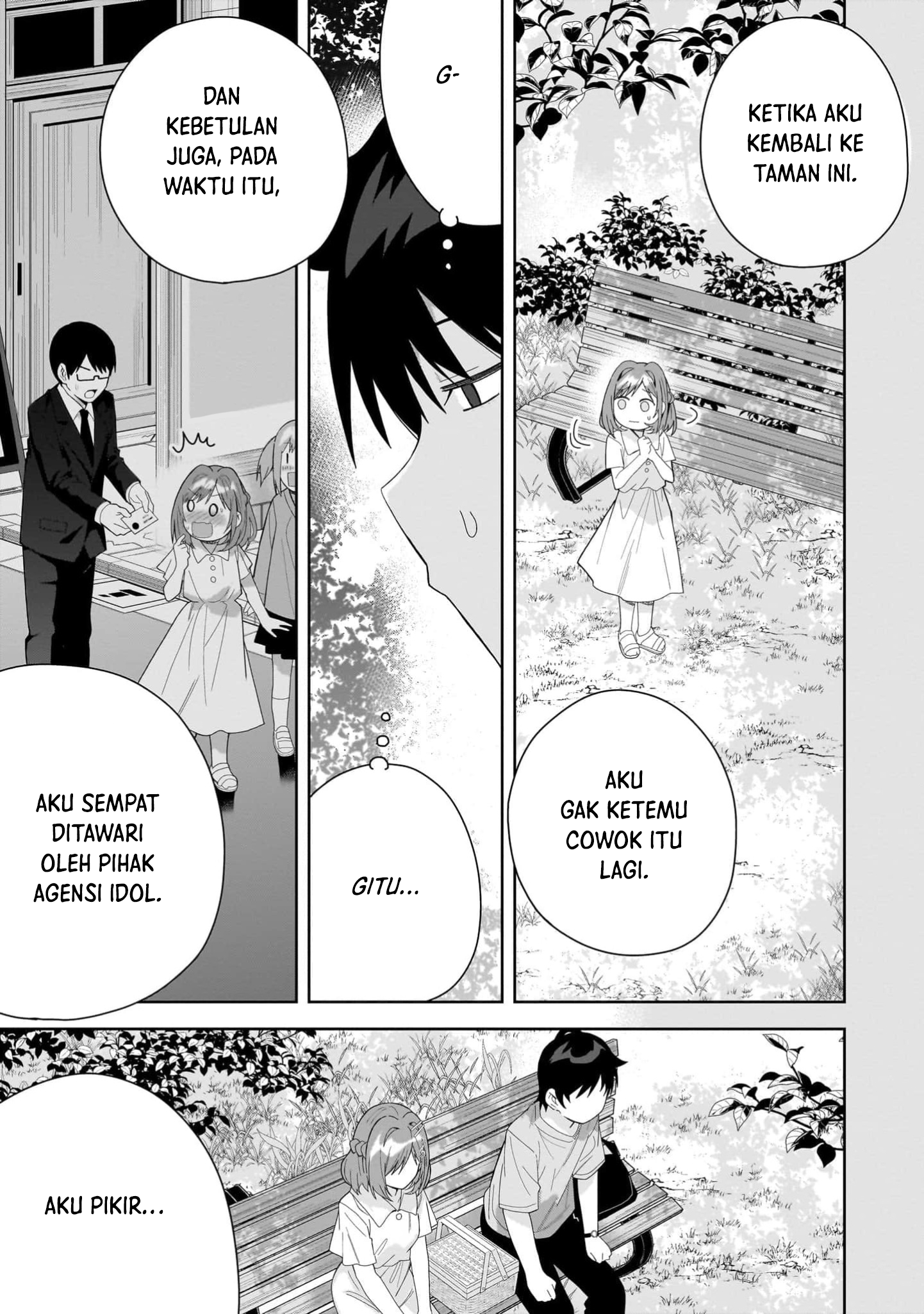 Classmate no Moto Idol ga, Tonikaku Kyodou Fushin nan desu. Chapter 14 - halaman 17