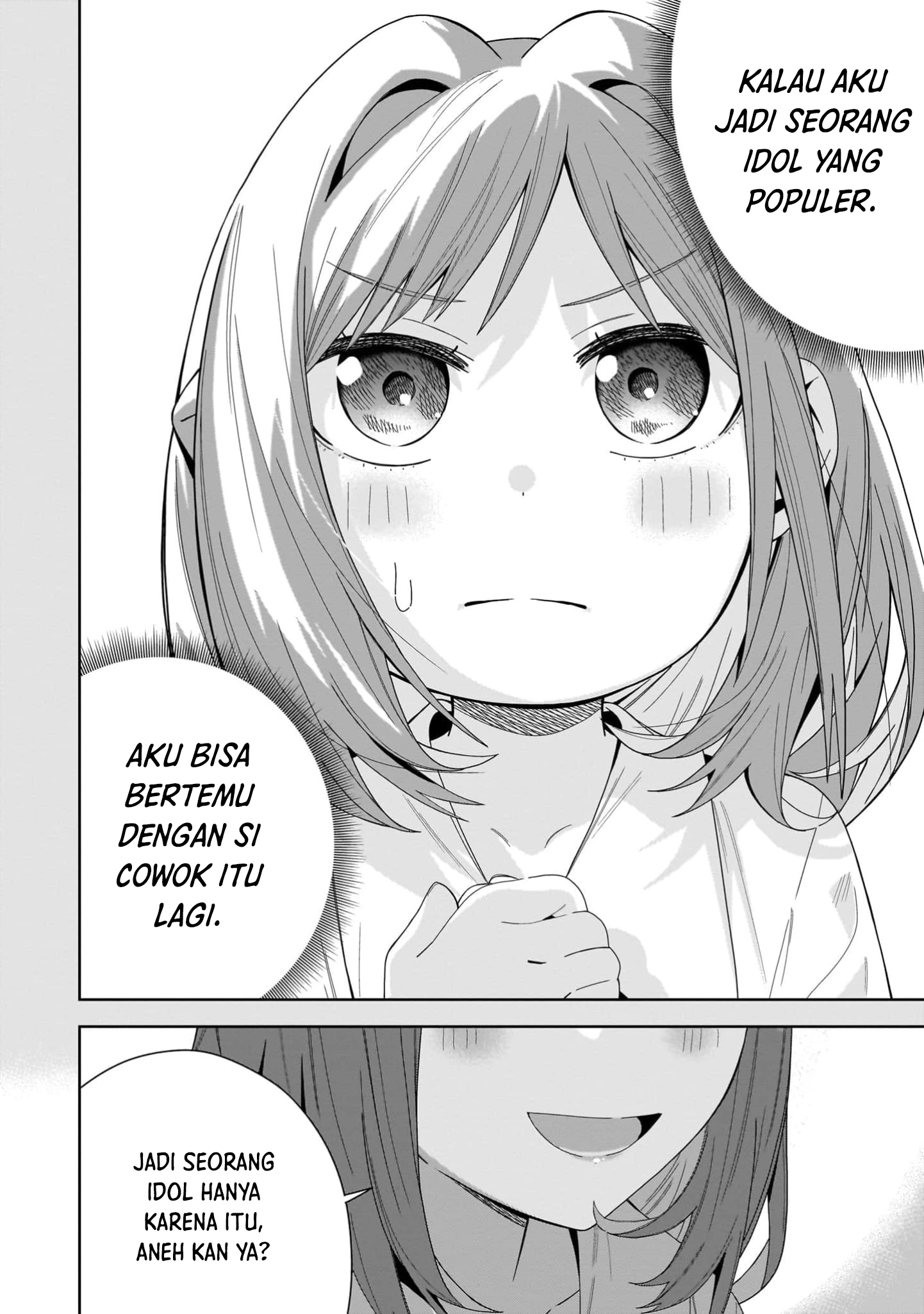 Classmate no Moto Idol ga, Tonikaku Kyodou Fushin nan desu. Chapter 14 - halaman 18