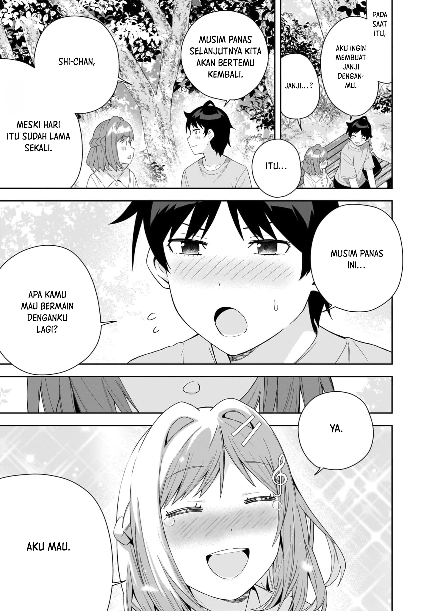 Classmate no Moto Idol ga, Tonikaku Kyodou Fushin nan desu. Chapter 14 - halaman 32