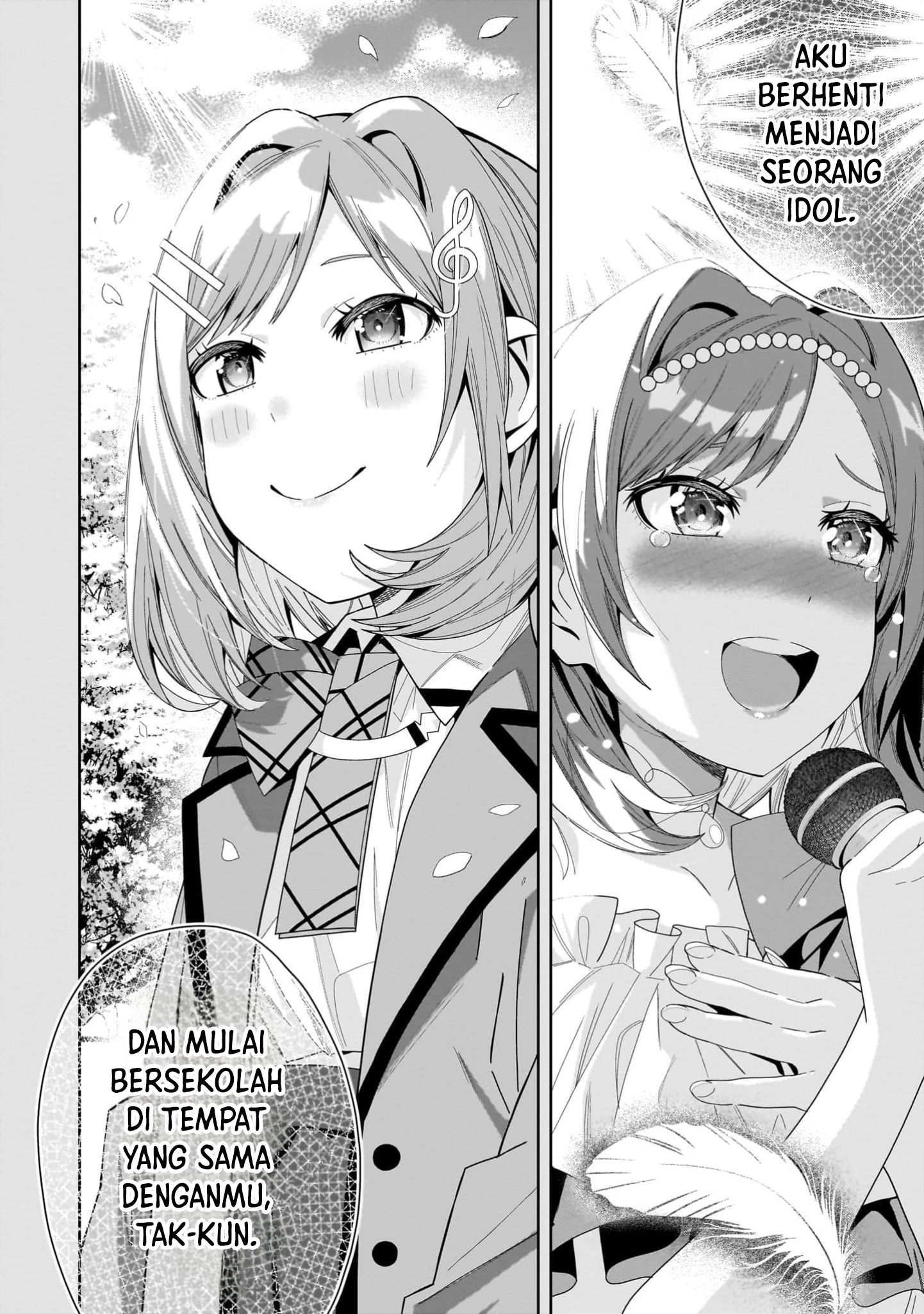 Classmate no Moto Idol ga, Tonikaku Kyodou Fushin nan desu. Chapter 15 - halaman 10