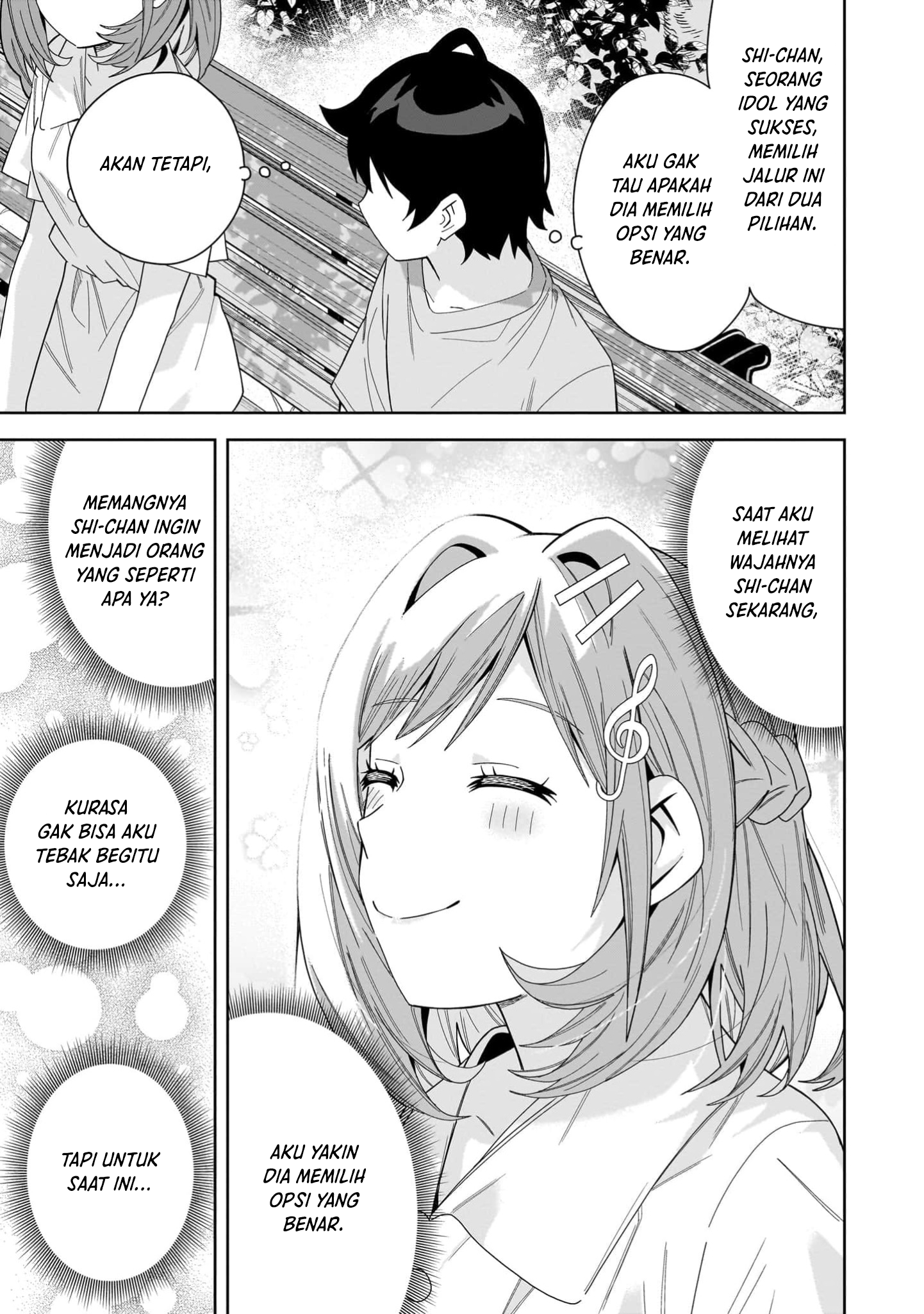 Classmate no Moto Idol ga, Tonikaku Kyodou Fushin nan desu. Chapter 15 - halaman 11