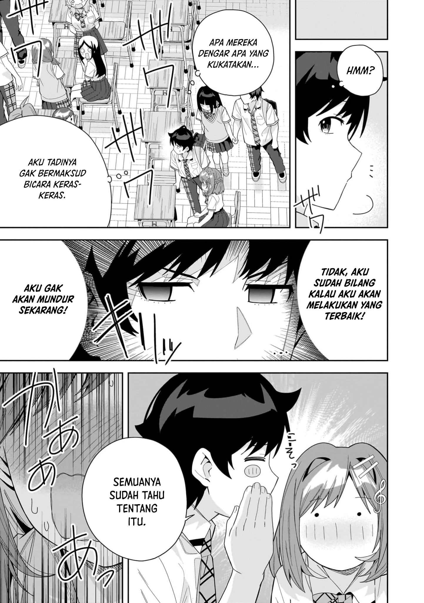 Classmate no Moto Idol ga, Tonikaku Kyodou Fushin nan desu. Chapter 15 - halaman 23