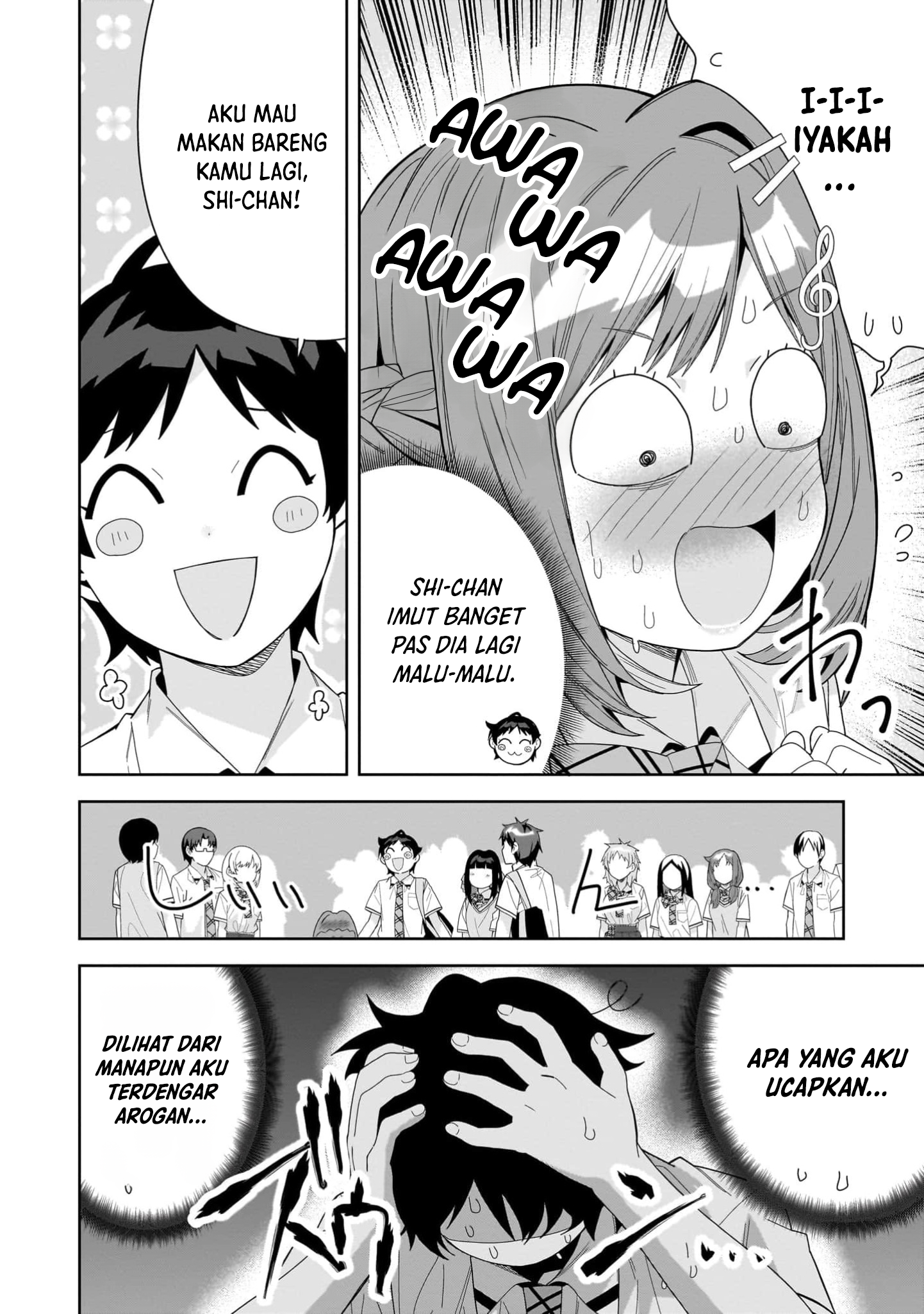 Classmate no Moto Idol ga, Tonikaku Kyodou Fushin nan desu. Chapter 15 - halaman 24