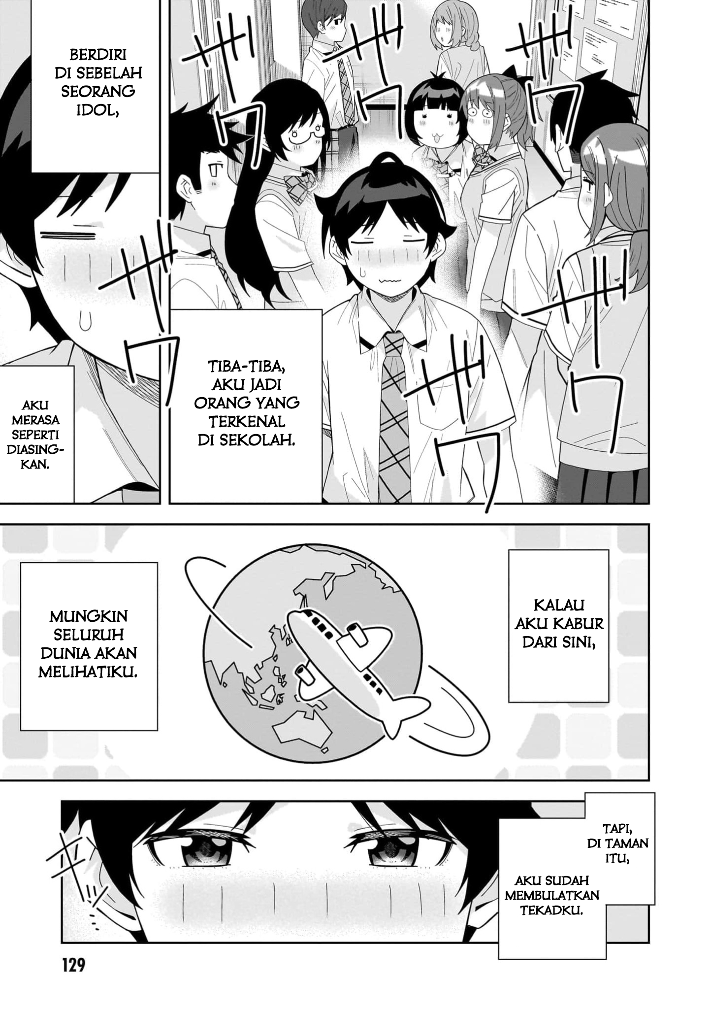 Classmate no Moto Idol ga, Tonikaku Kyodou Fushin nan desu. Chapter 15 - halaman 29