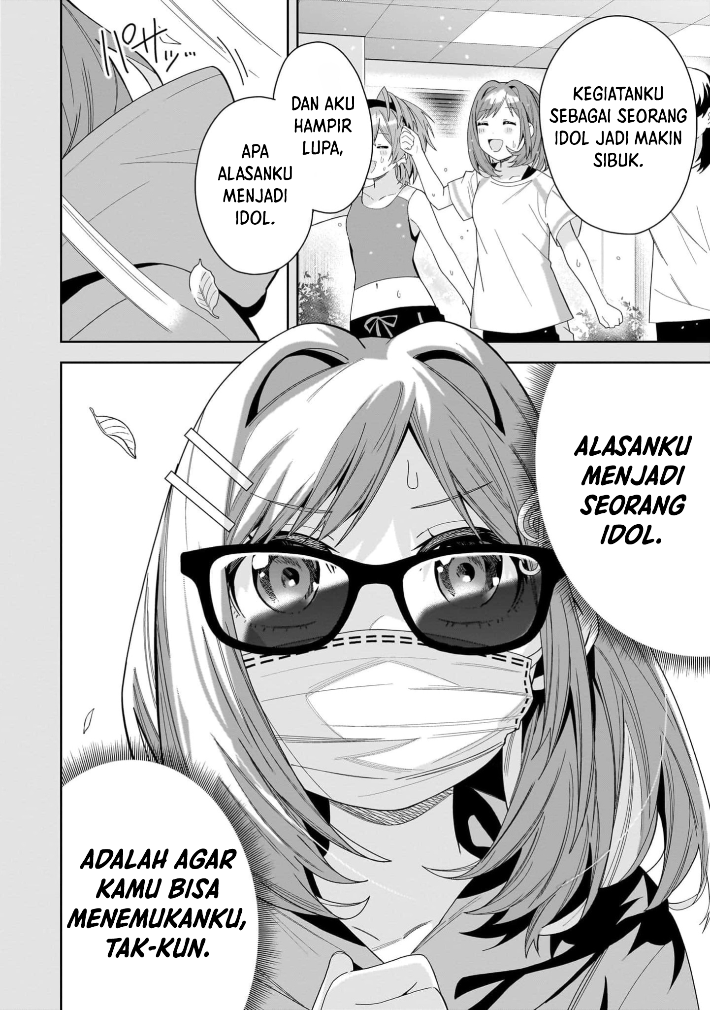 Classmate no Moto Idol ga, Tonikaku Kyodou Fushin nan desu. Chapter 15 - halaman 8