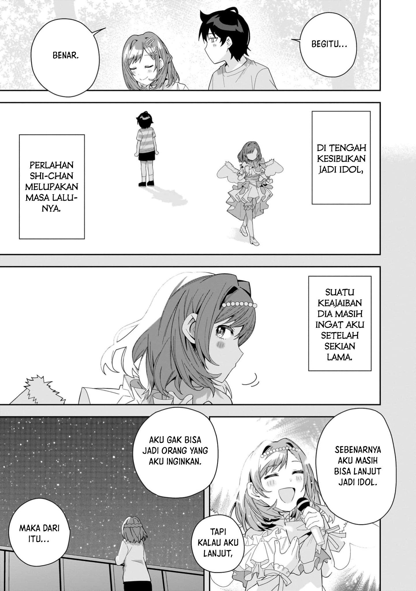 Classmate no Moto Idol ga, Tonikaku Kyodou Fushin nan desu. Chapter 15 - halaman 9