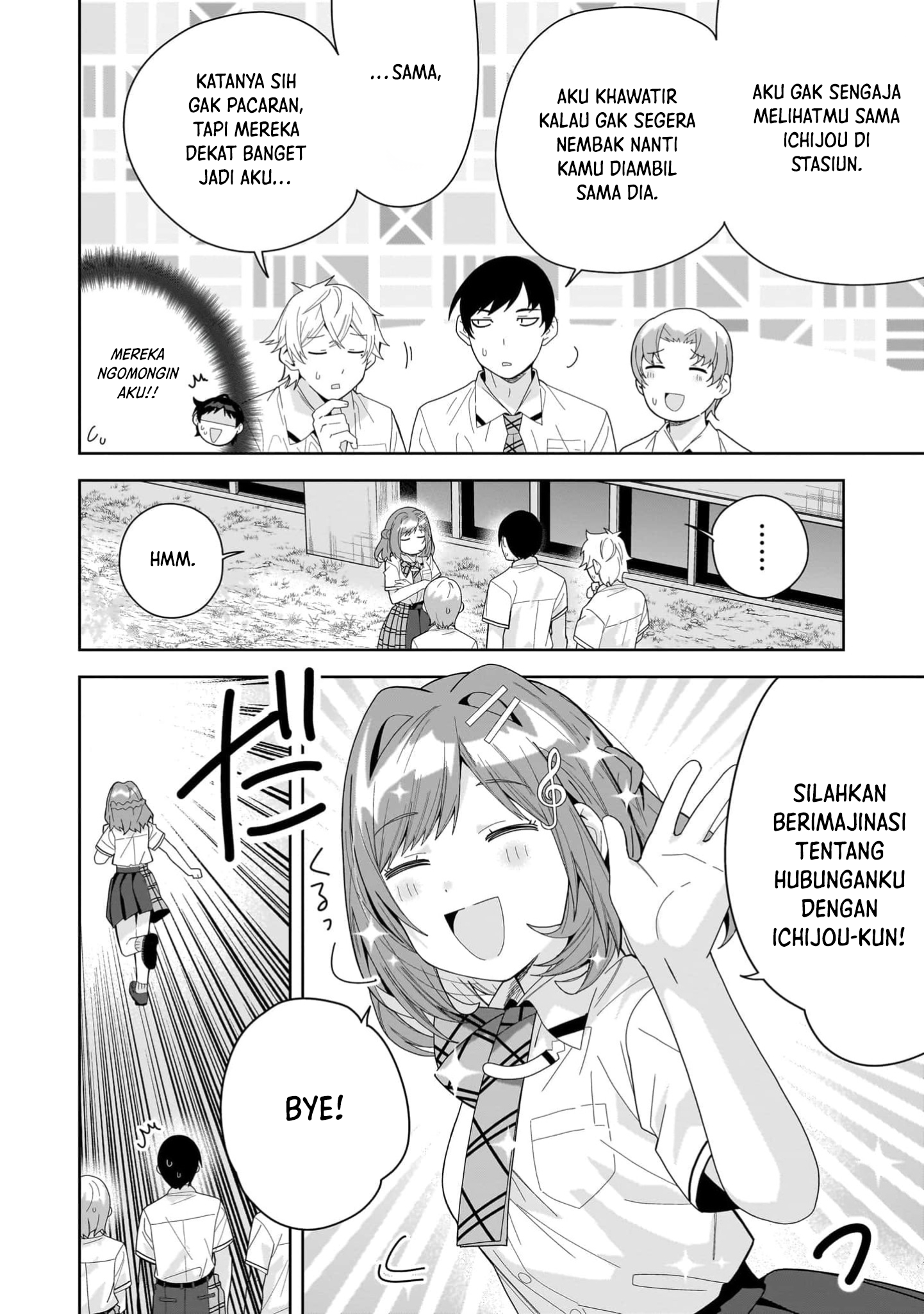 Classmate no Moto Idol ga, Tonikaku Kyodou Fushin nan desu. Chapter 16 - halaman 22