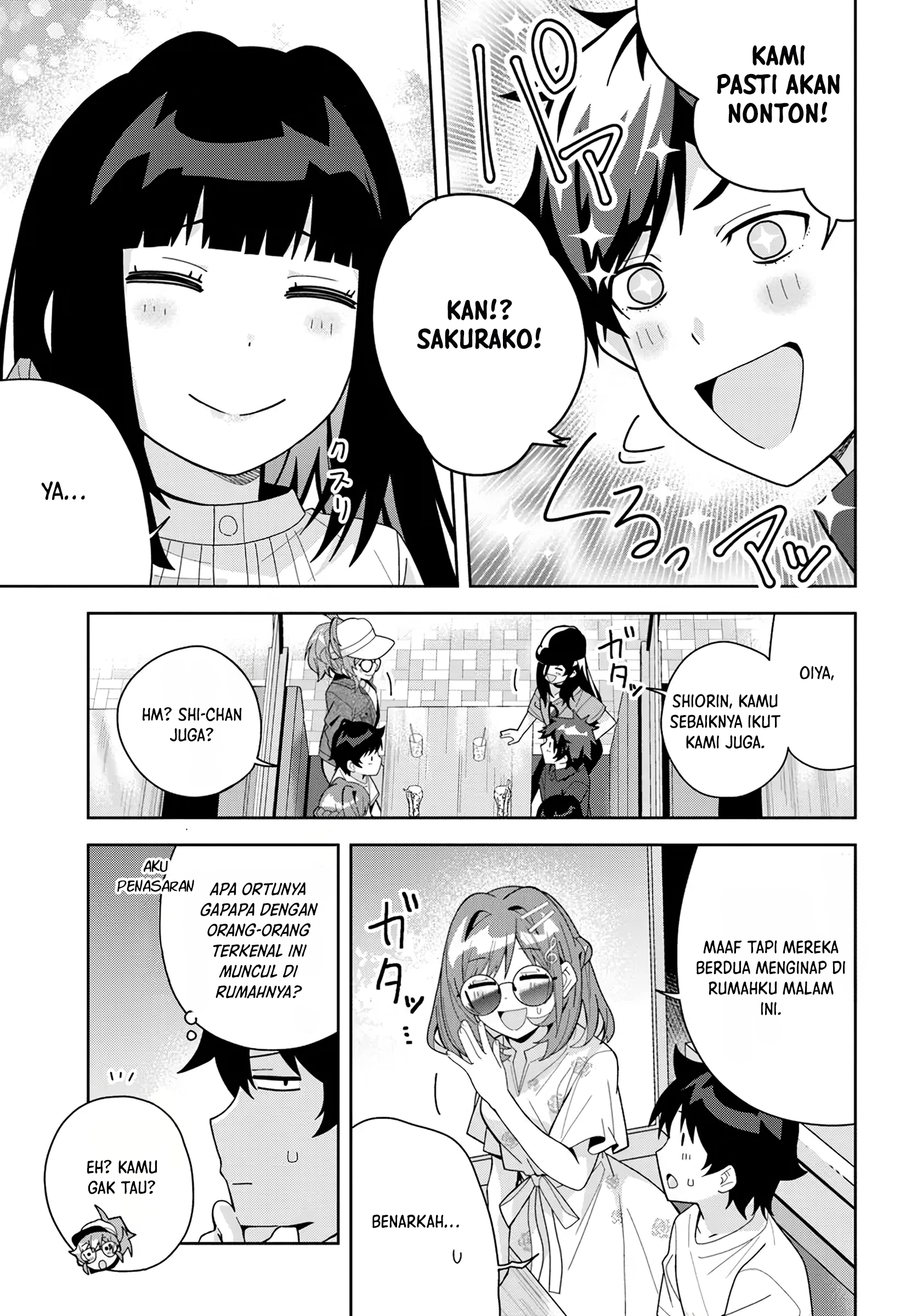 Classmate no Moto Idol ga, Tonikaku Kyodou Fushin nan desu. Chapter 18 - halaman 19