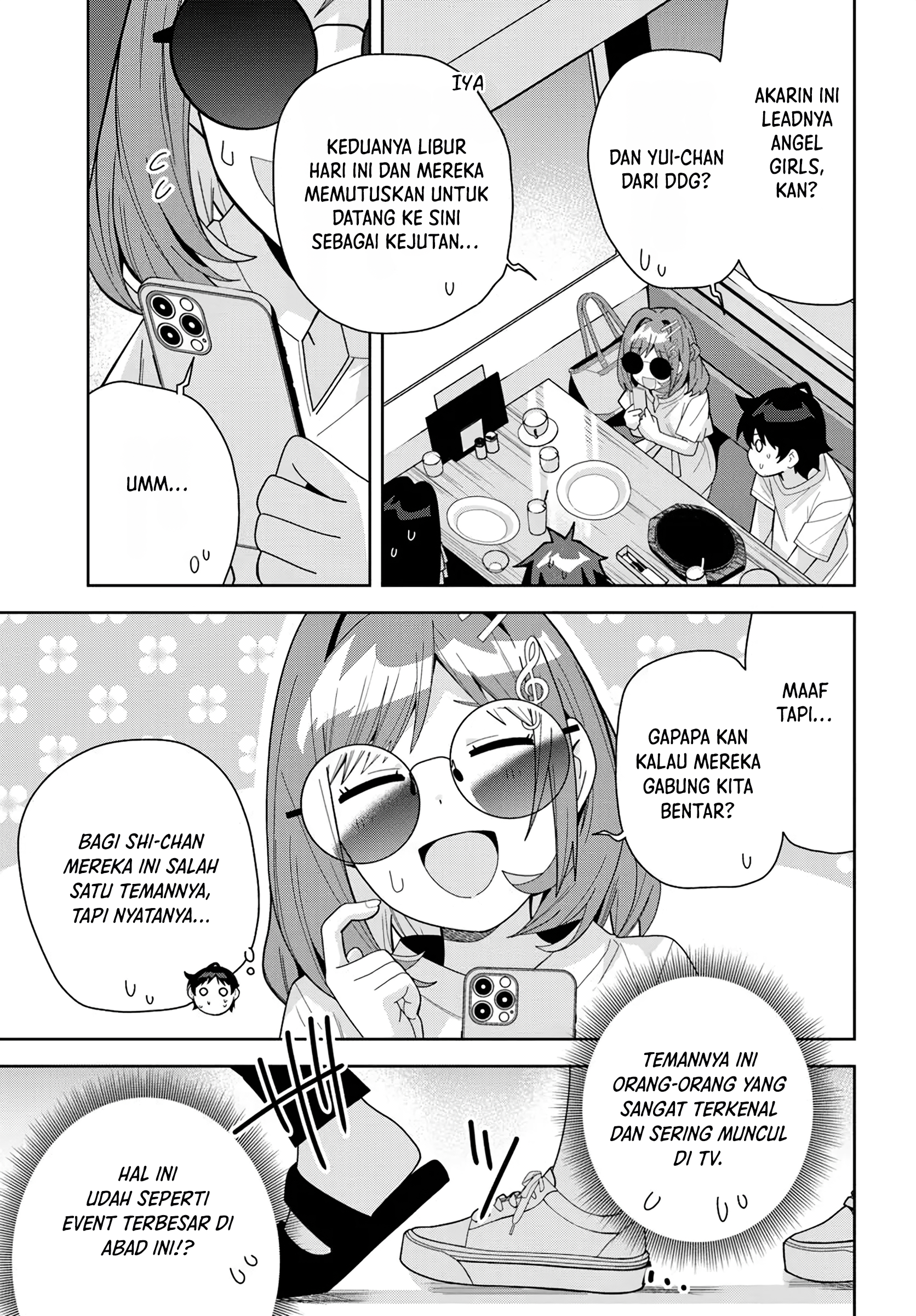 Classmate no Moto Idol ga, Tonikaku Kyodou Fushin nan desu. Chapter 18 - halaman 3