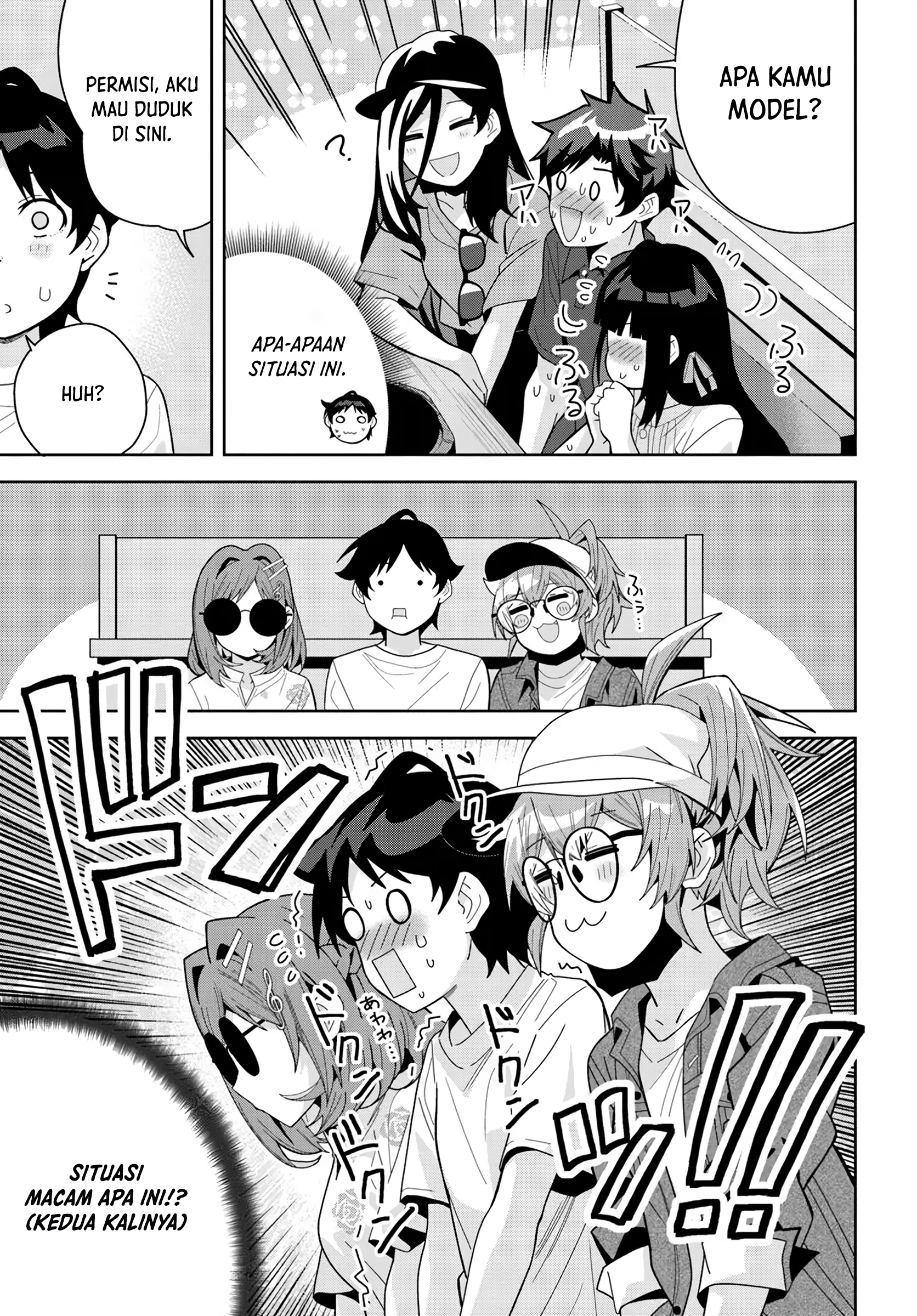 Classmate no Moto Idol ga, Tonikaku Kyodou Fushin nan desu. Chapter 18 - halaman 7