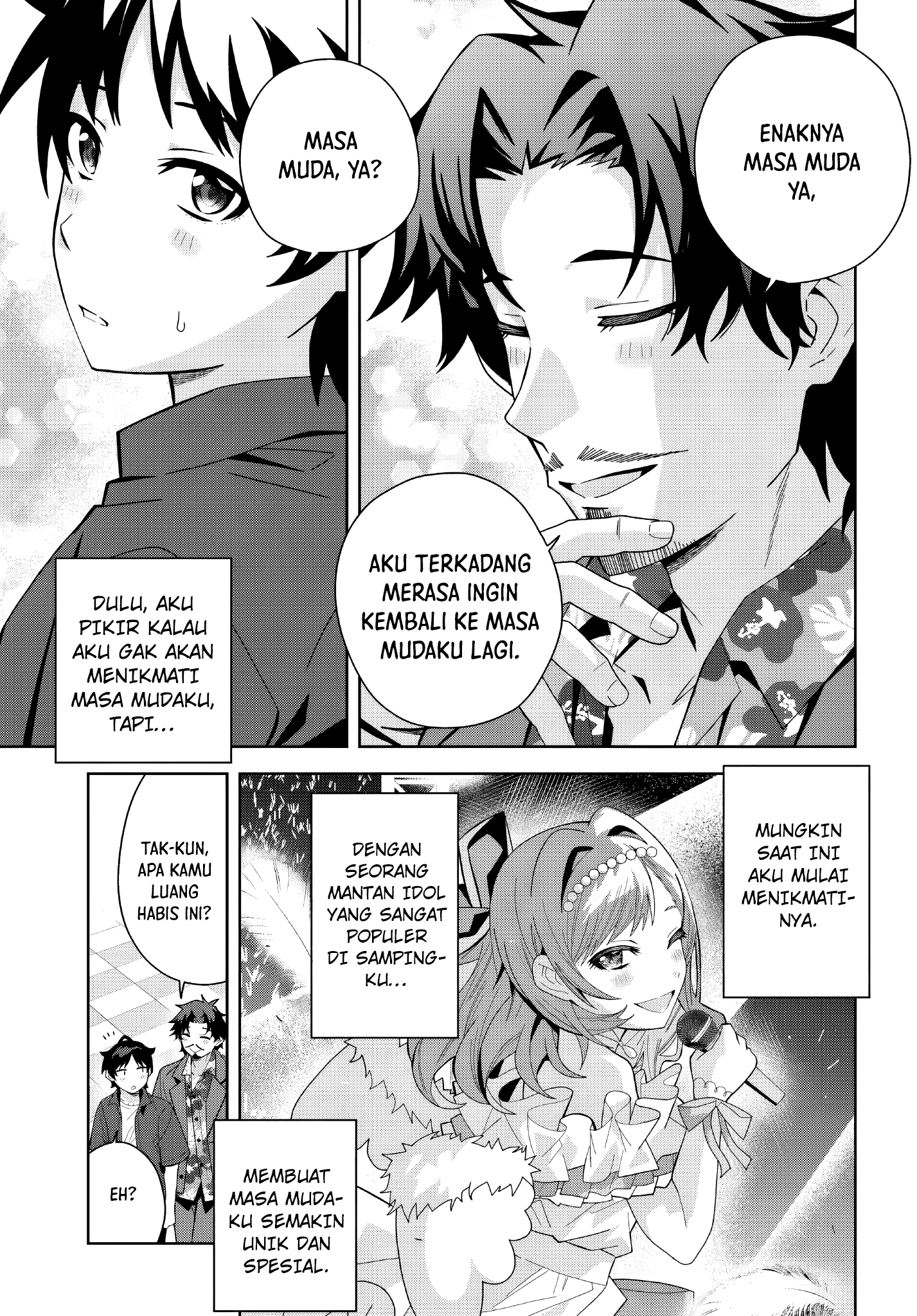 Classmate no Moto Idol ga, Tonikaku Kyodou Fushin nan desu. Chapter 19 - halaman 5