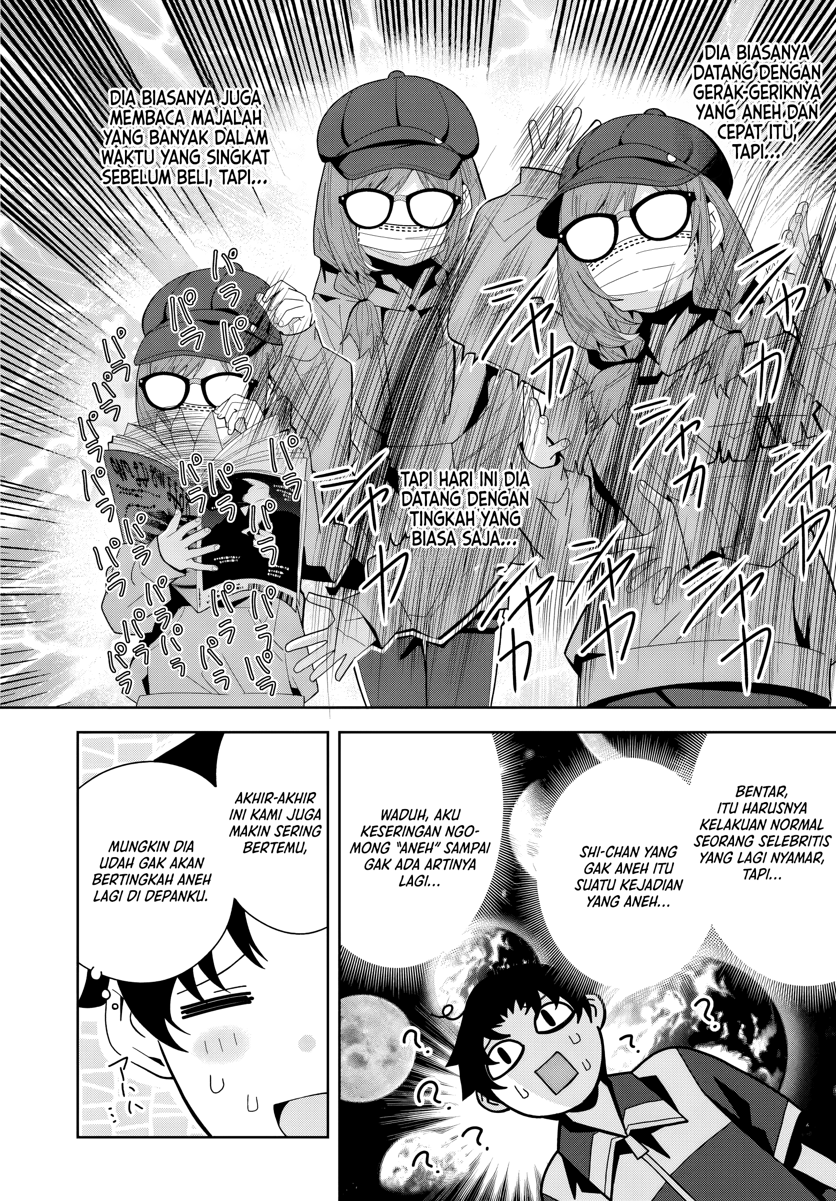 Classmate no Moto Idol ga, Tonikaku Kyodou Fushin nan desu. Chapter 20 - halaman 18