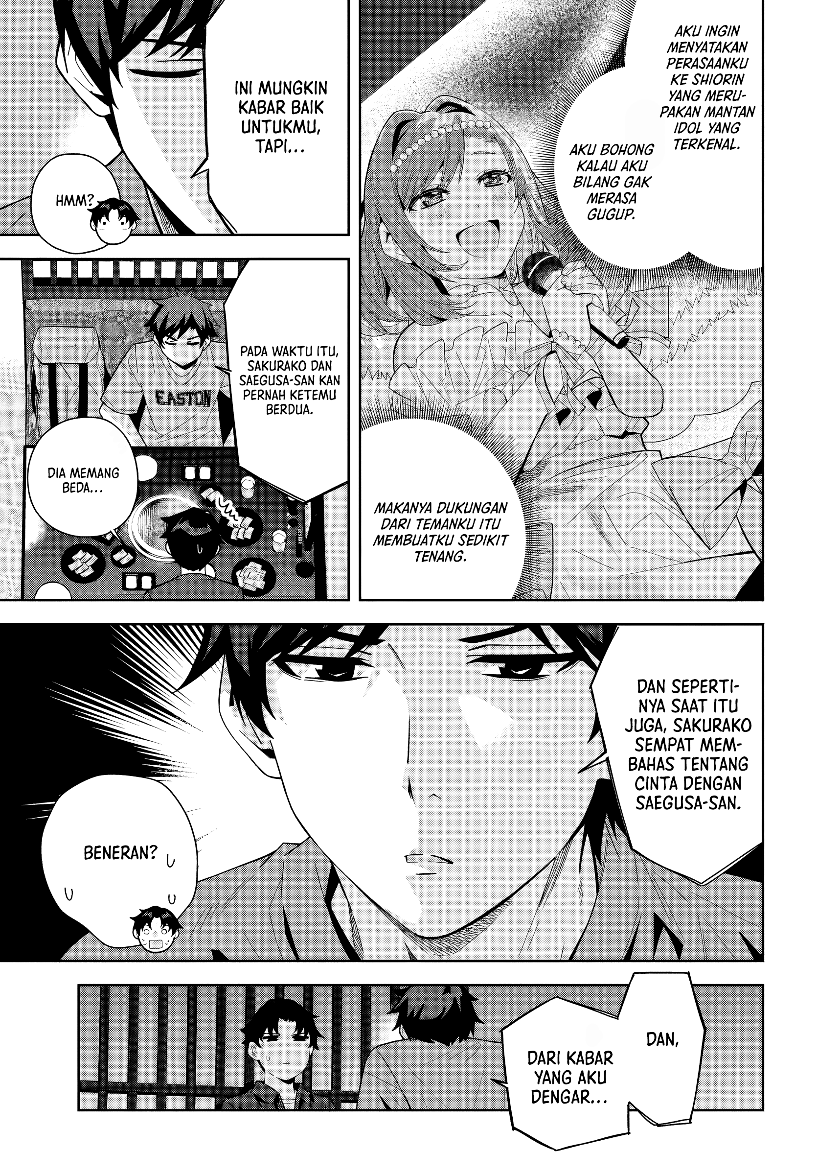 Classmate no Moto Idol ga, Tonikaku Kyodou Fushin nan desu. Chapter 20 - halaman 27