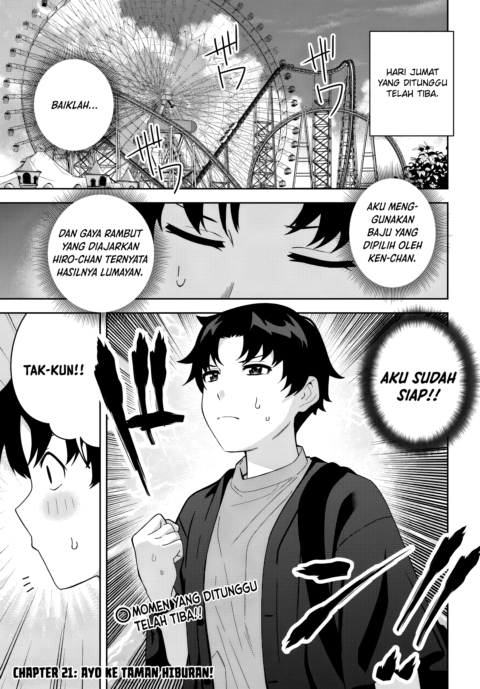 Classmate no Moto Idol ga, Tonikaku Kyodou Fushin nan desu. Chapter 21 - halaman 1