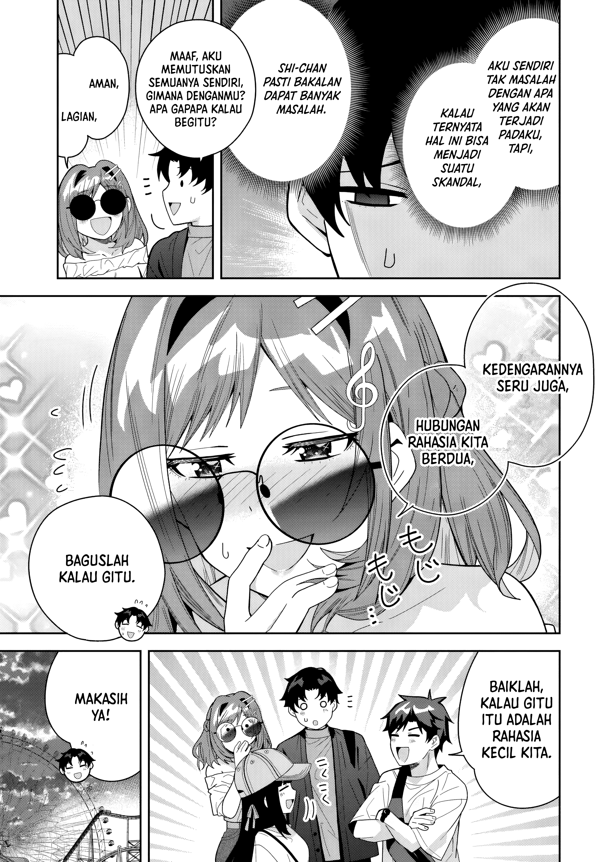 Classmate no Moto Idol ga, Tonikaku Kyodou Fushin nan desu. Chapter 22 - halaman 28