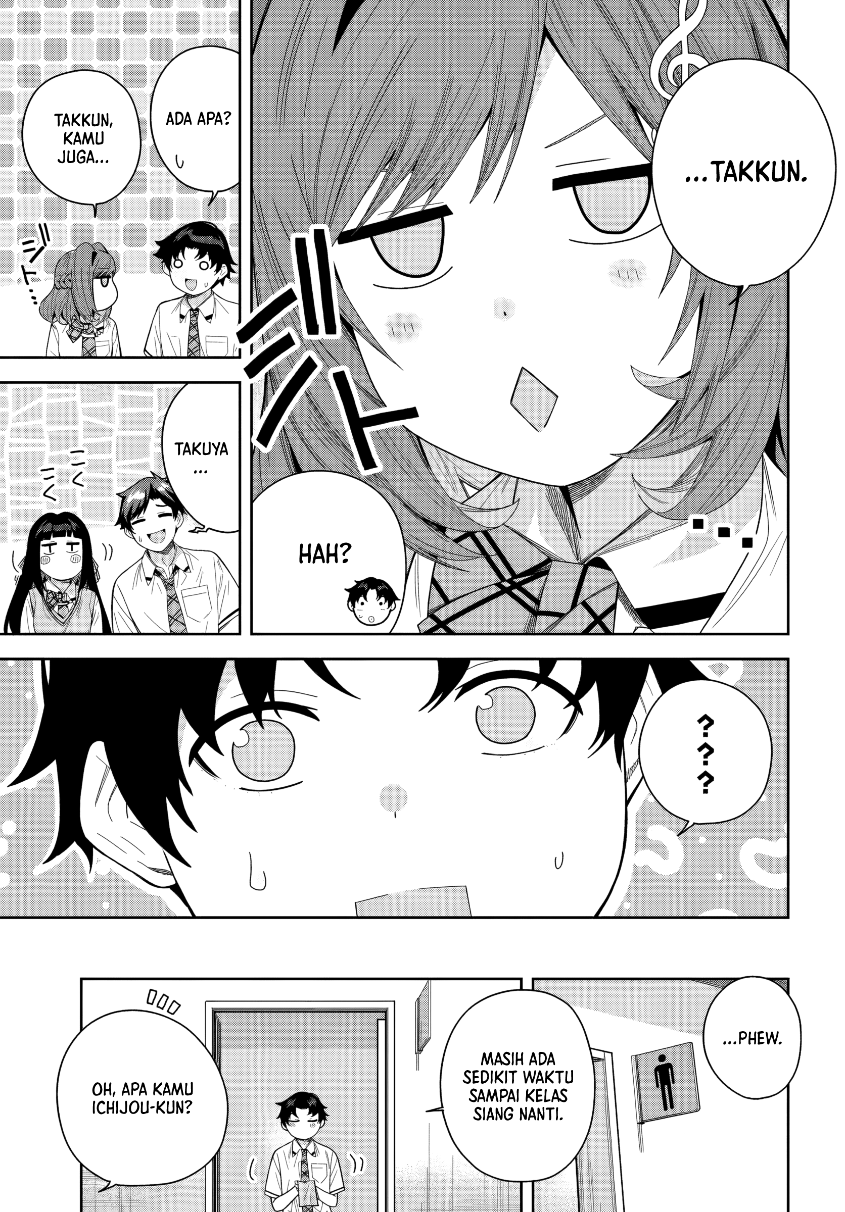 Classmate no Moto Idol ga, Tonikaku Kyodou Fushin nan desu. Chapter 24 - halaman 27
