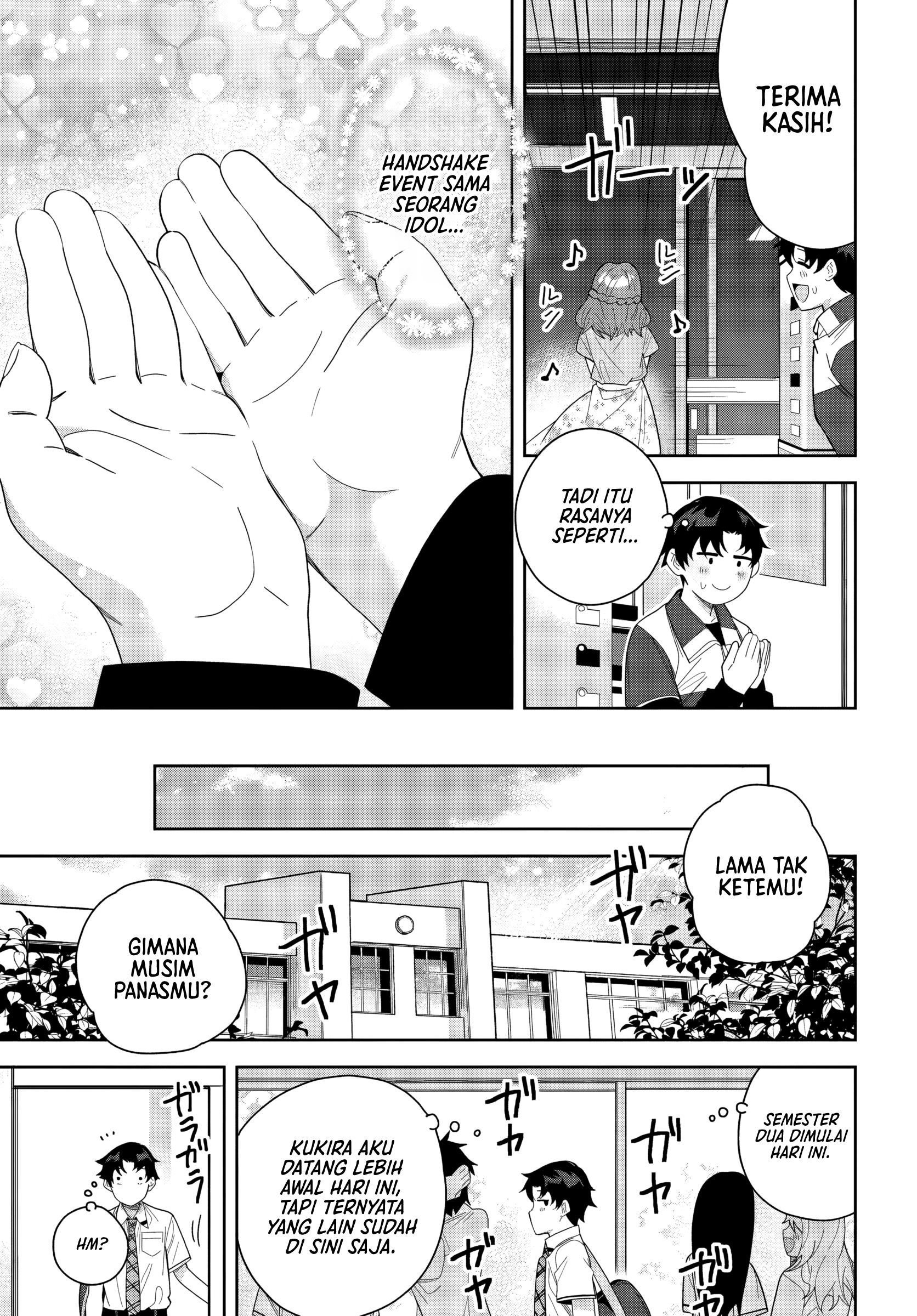 Classmate no Moto Idol ga, Tonikaku Kyodou Fushin nan desu. Chapter 24 - halaman 7