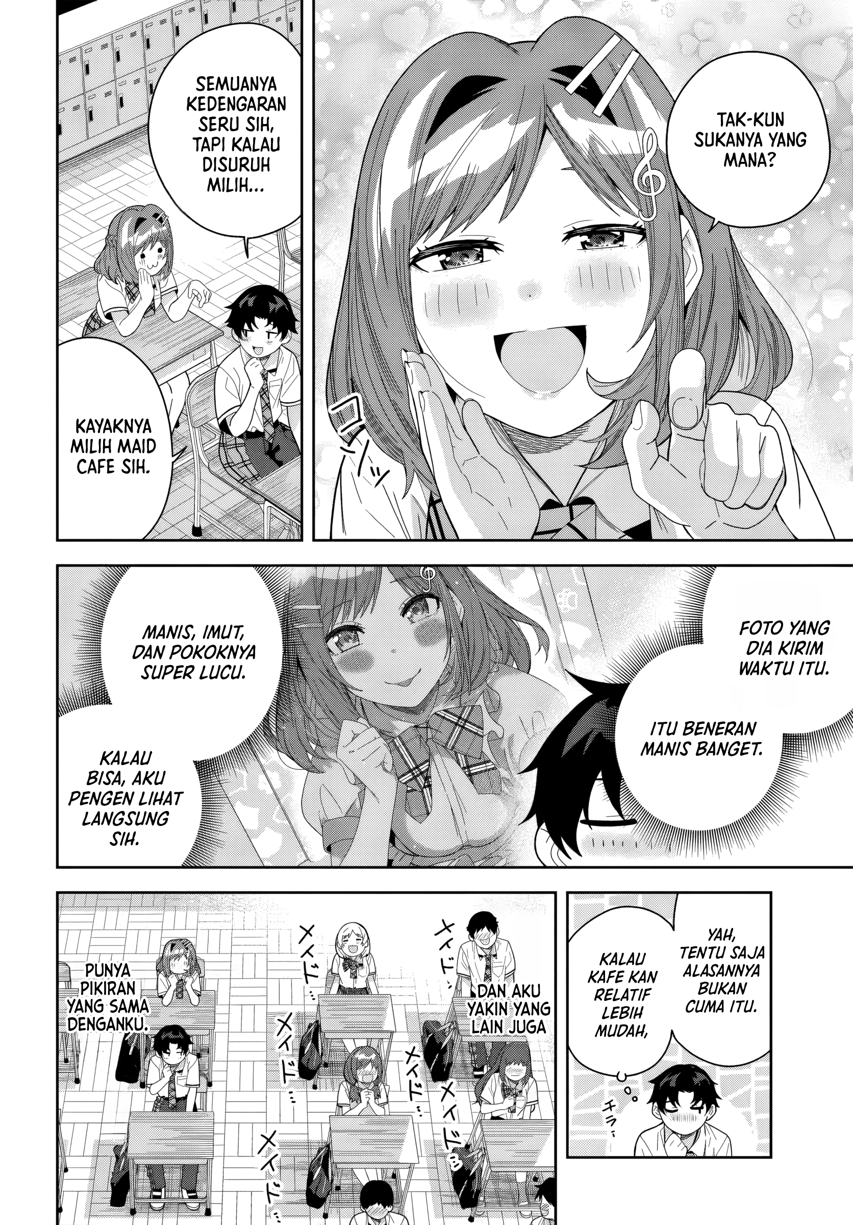 Classmate no Moto Idol ga, Tonikaku Kyodou Fushin nan desu. Chapter 25 - halaman 10