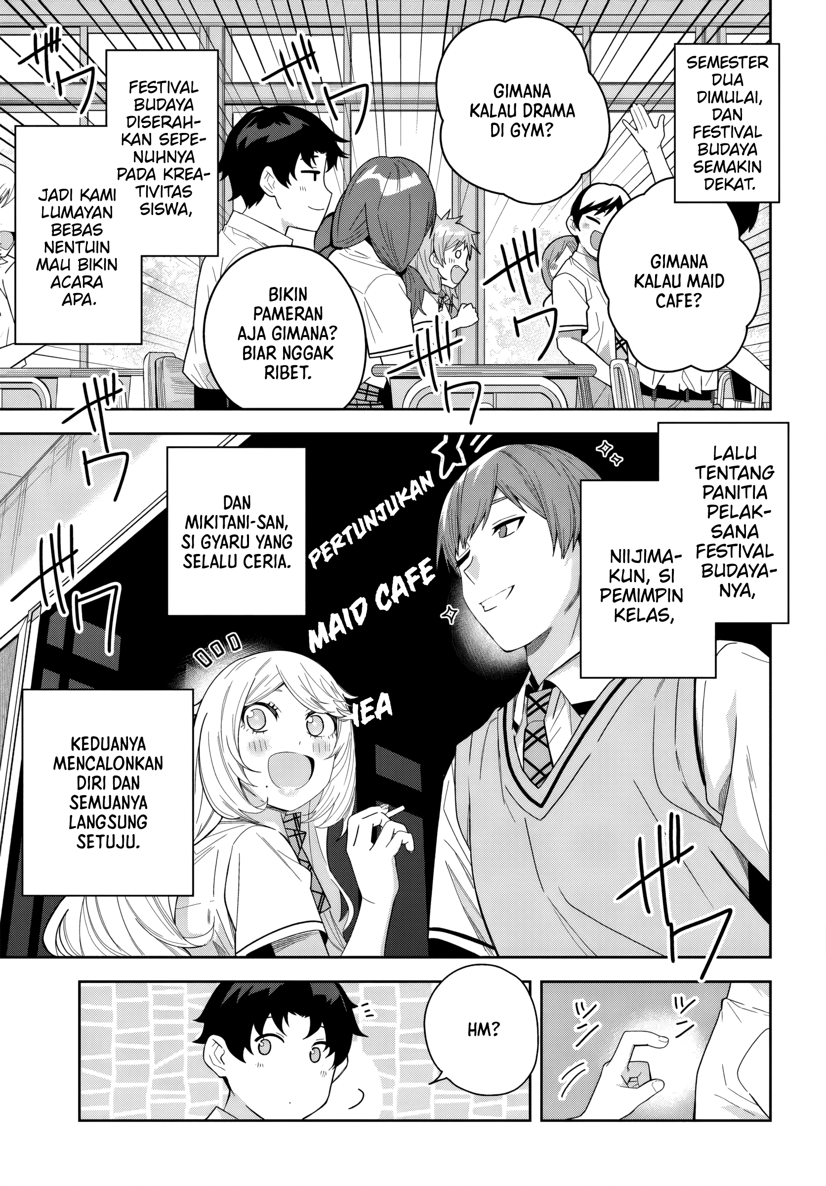 Classmate no Moto Idol ga, Tonikaku Kyodou Fushin nan desu. Chapter 25 - halaman 9