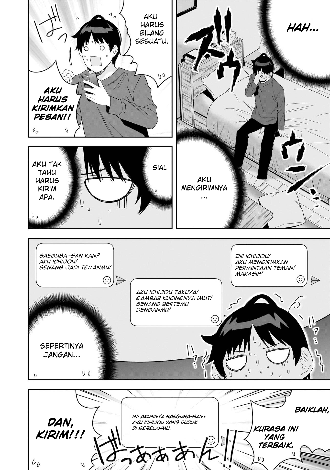 Classmate no Moto Idol ga, Tonikaku Kyodou Fushin nan desu. Chapter 3 - halaman 14