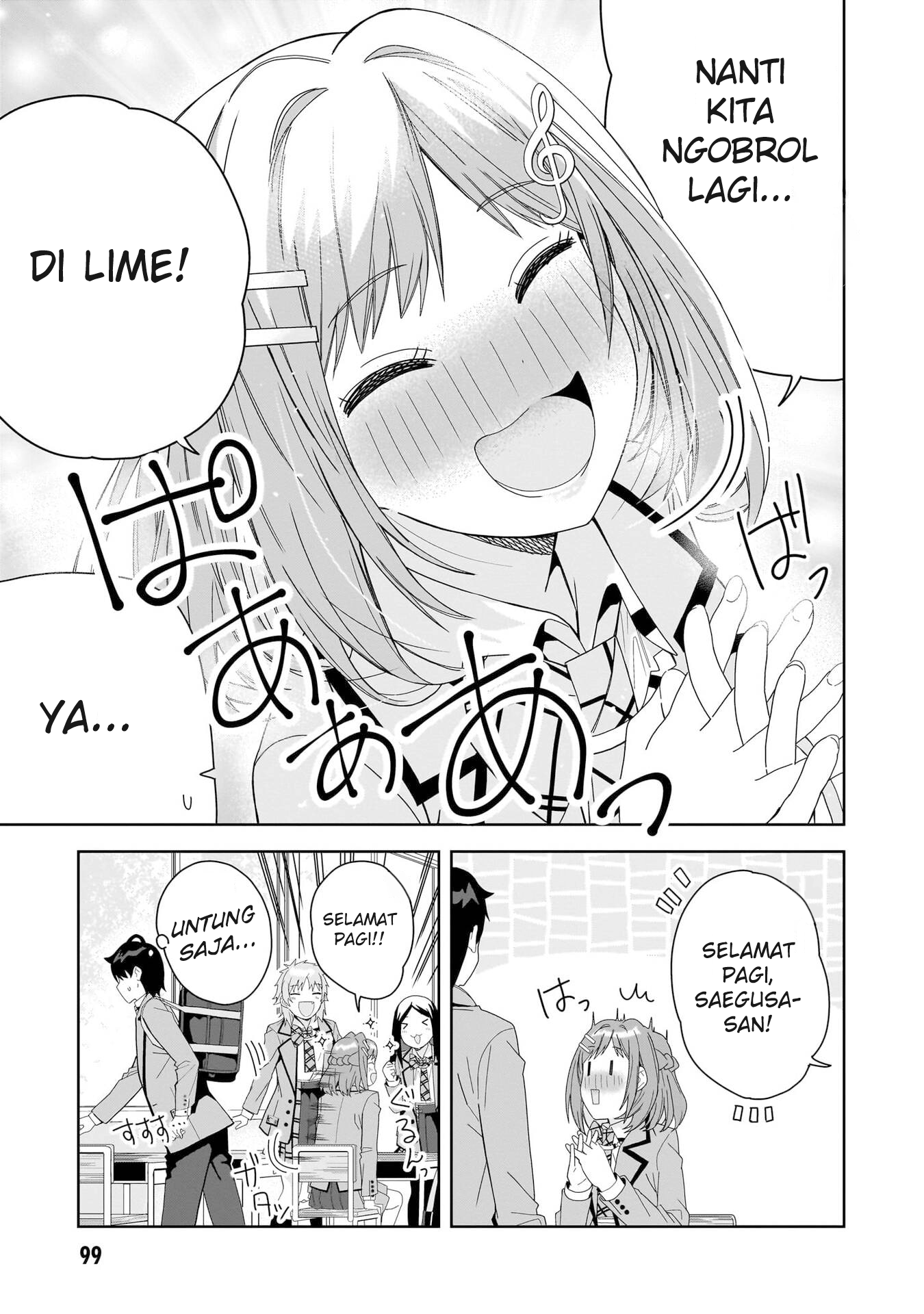 Classmate no Moto Idol ga, Tonikaku Kyodou Fushin nan desu. Chapter 3 - halaman 21