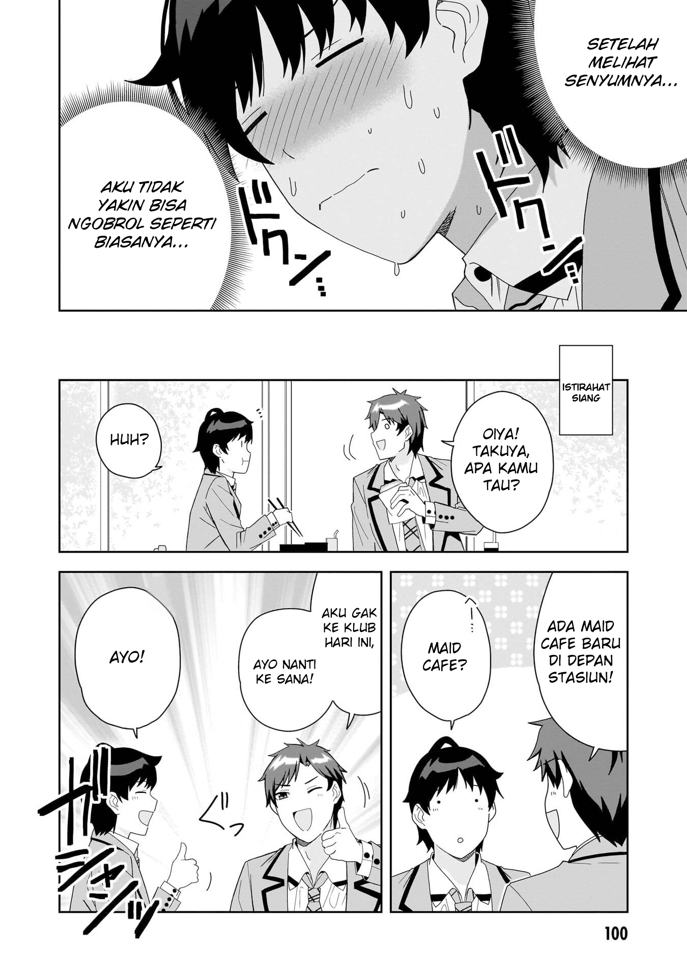 Classmate no Moto Idol ga, Tonikaku Kyodou Fushin nan desu. Chapter 3 - halaman 22
