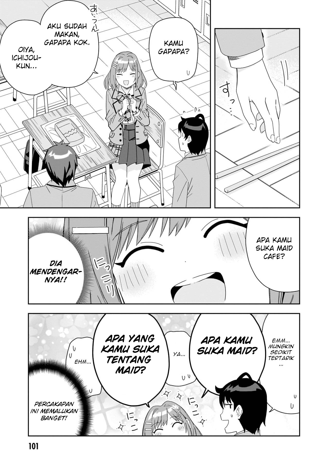 Classmate no Moto Idol ga, Tonikaku Kyodou Fushin nan desu. Chapter 3 - halaman 23